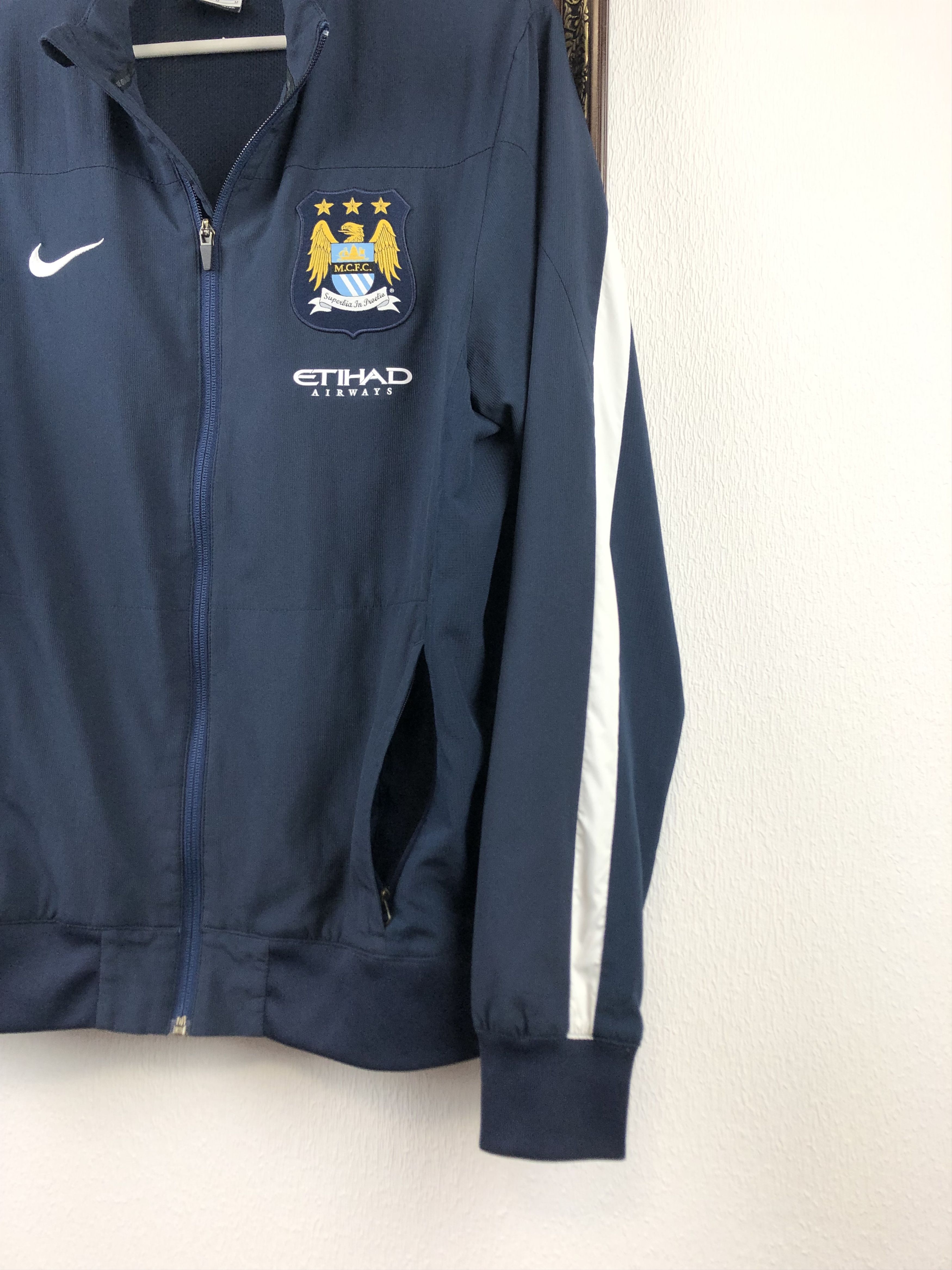 Nike Manchester City Football Jacket Soccer Zip Mens Track Top Size US M / EU 48-50 / 2 - 8 Thumbnail