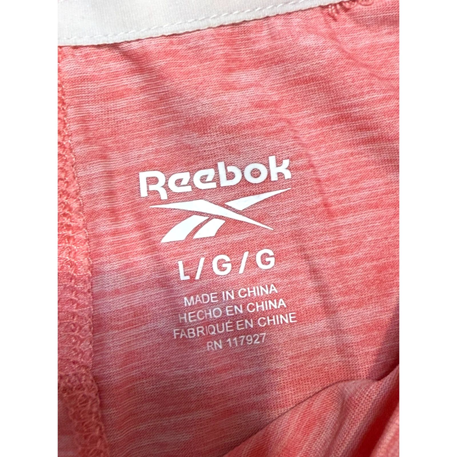 Reebok Reebok Shirt Womens Large White Pink Athletic Wear Crewneck Shirt Ladies Regular Fit Cotton Short Sleeve Casual Modern Basic Spring Summer Fall Womens Size L / US 10 / IT 46 - 5 Thumbnail