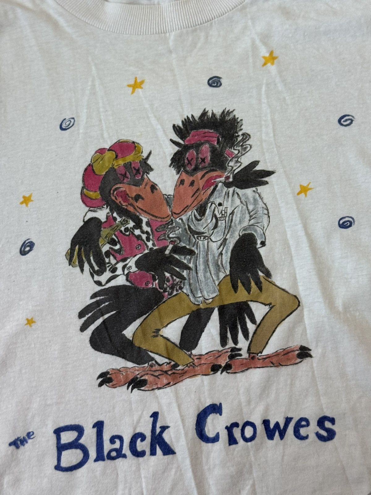 Band Tees Vintage 90s The Black Crowes Rock Band T Shirt Grail white Size US L / EU 52-54 / 3 - 13 Thumbnail