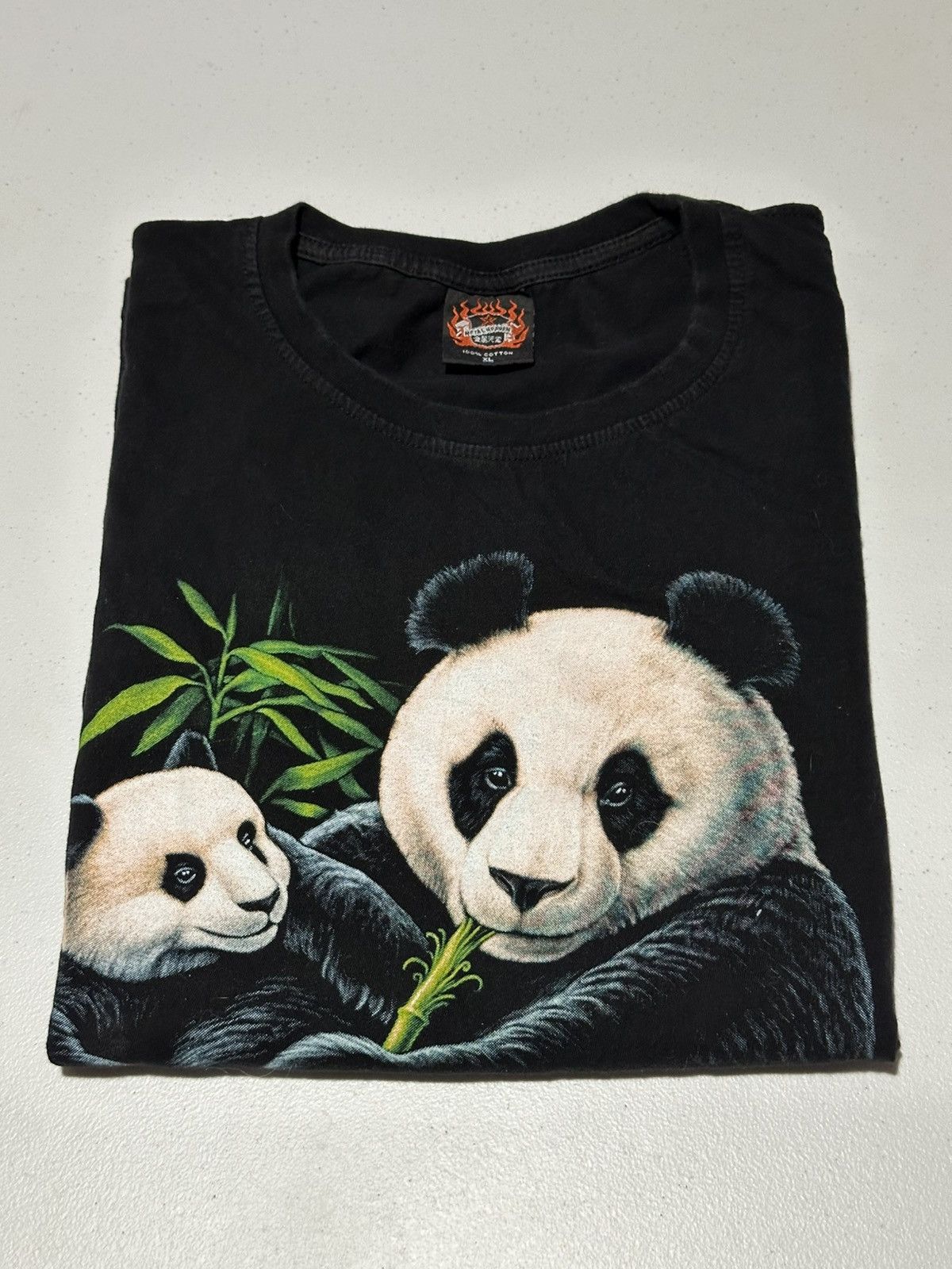 Vintage Vintage panda animal nature front and back graphic T-shirt Size US XL / EU 56 / 4 - 9 Thumbnail