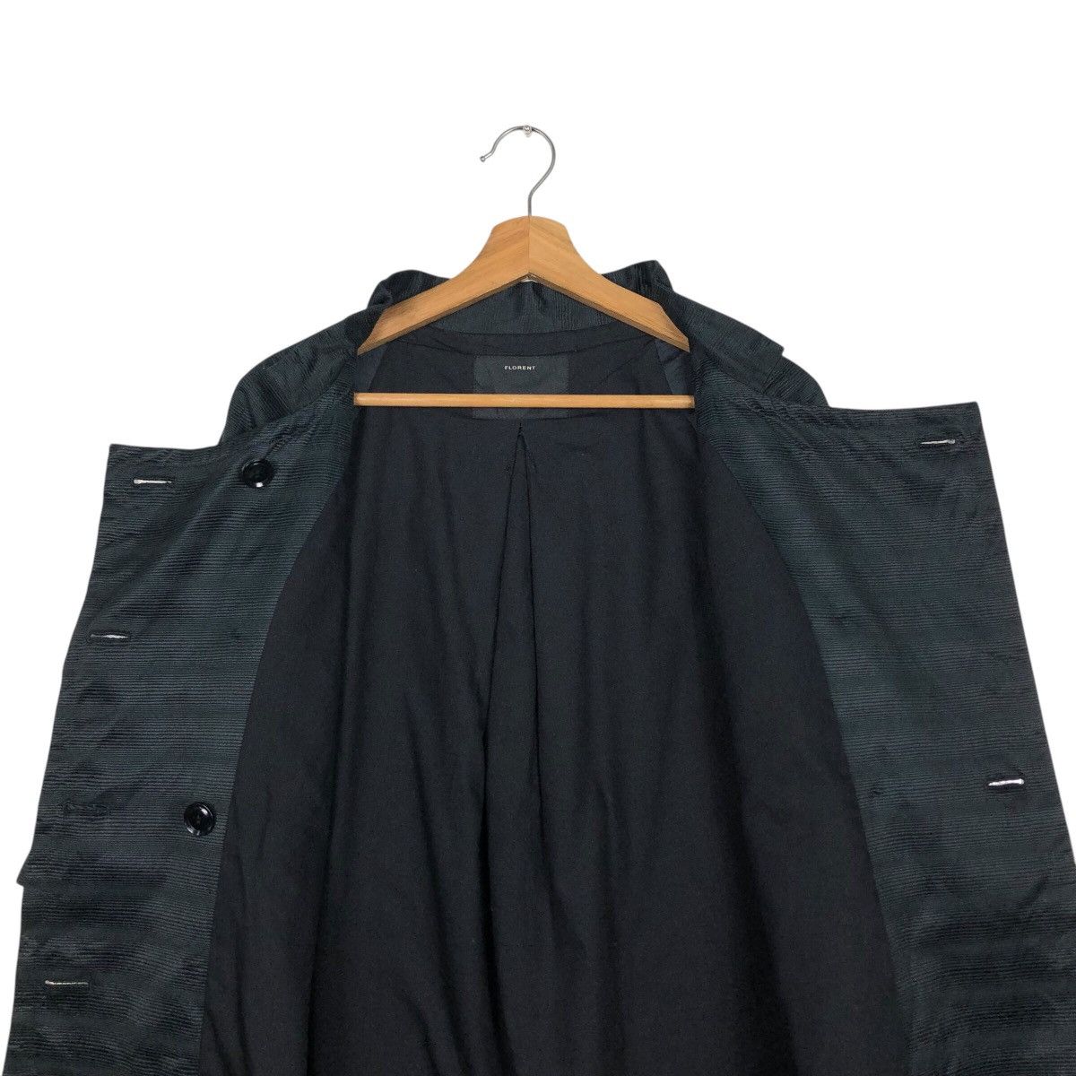 Japanese Brand 📌Rich Black Long Jacket Florent Made in Japan Size US M / EU 48-50 / 2 - 15 Thumbnail