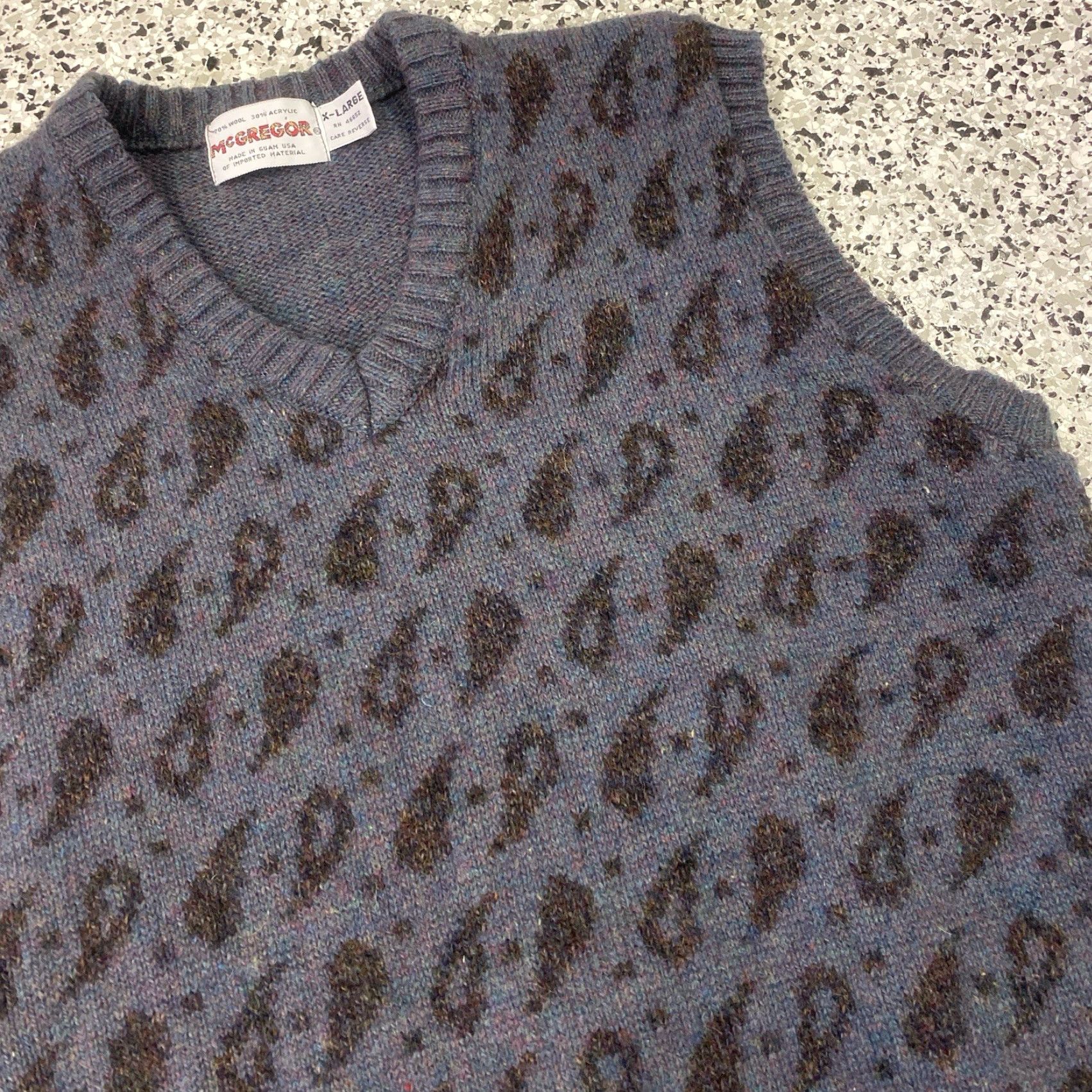 McGregor Vintage McGregor Vest Wool Blend V Neck Donegal Knit Sweater Grandpa XL Made In USA Size US XL / EU 56 / 4 - 4 Thumbnail