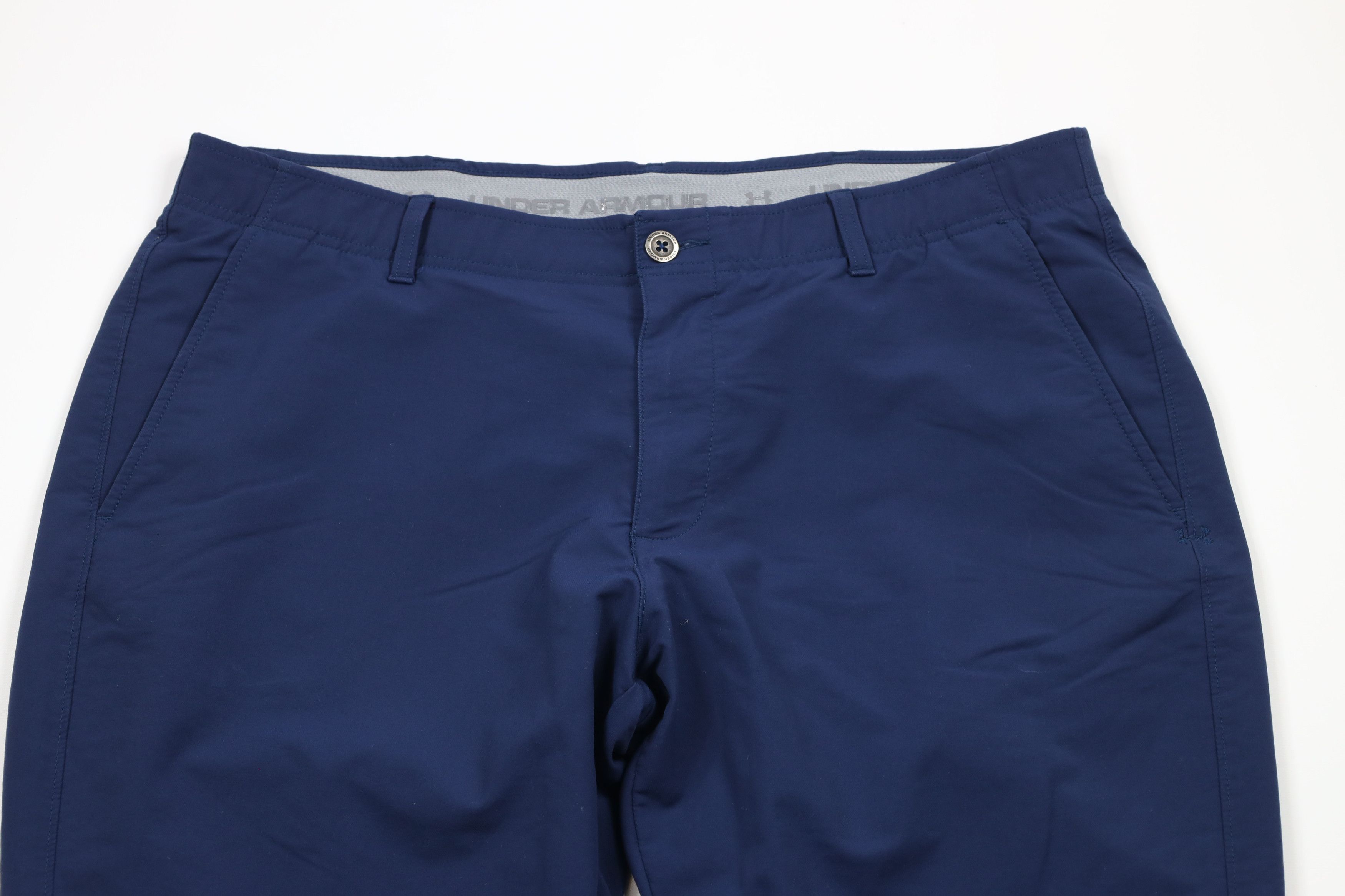 Under Armour × Vintage Under Armour Stretch Tech Golfing Golf Chino Pants Blue Size US 40 / EU 56 - 2 Thumbnail