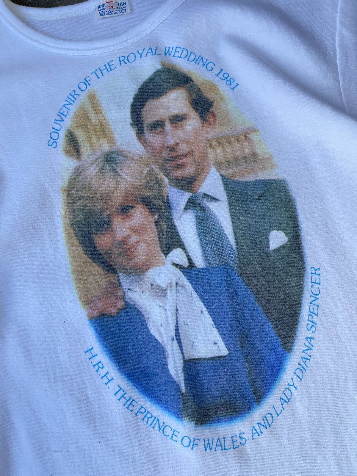 Vintage Vintage 1981 Royal Wedding Princess Diana T Shirt Original Size M / US 6-8 / IT 42-44 - 5 Thumbnail
