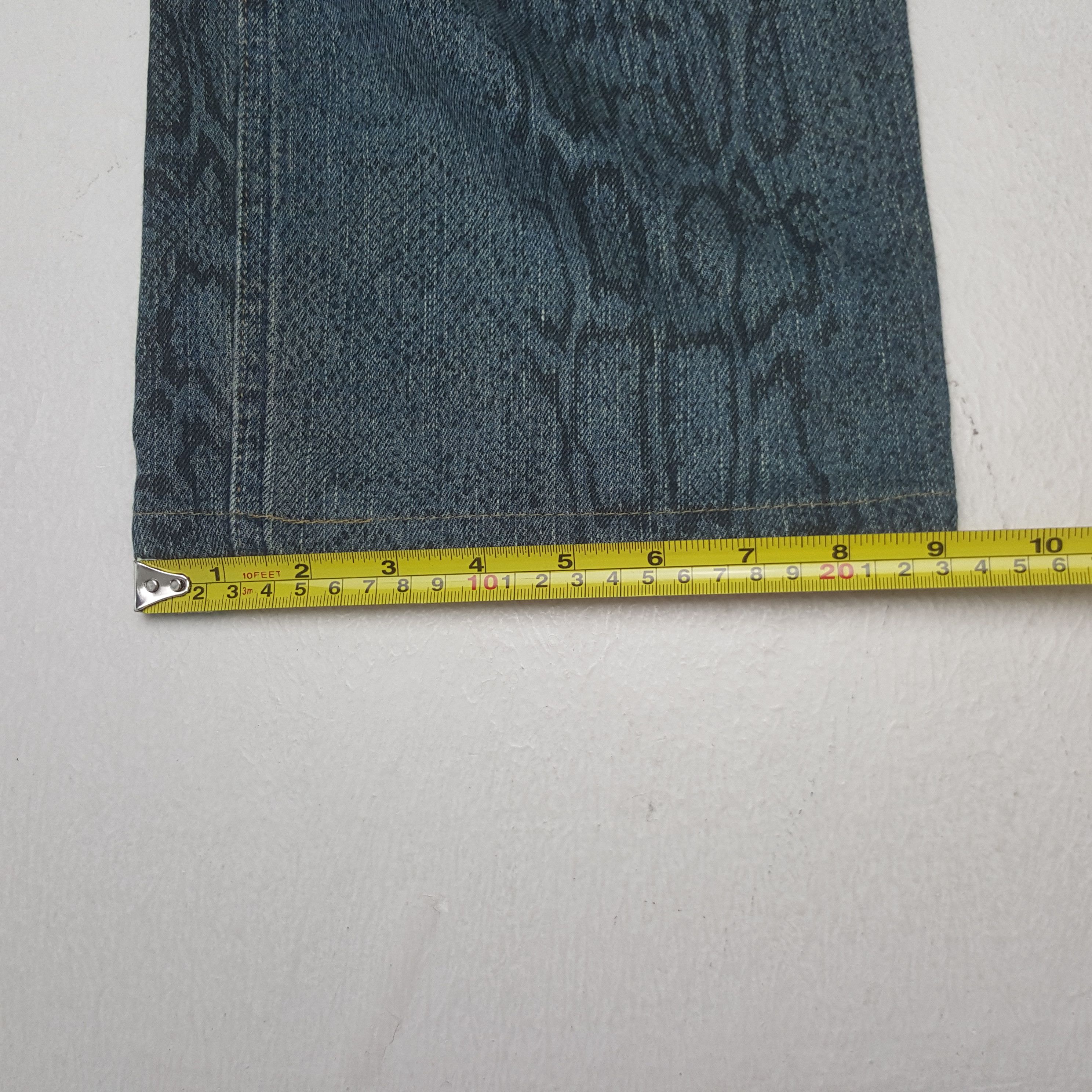 Japanese Brand Vintage Karakumi Tamashi Overprinted Denim Jeans Size US 32 / EU 48 - 12 Thumbnail