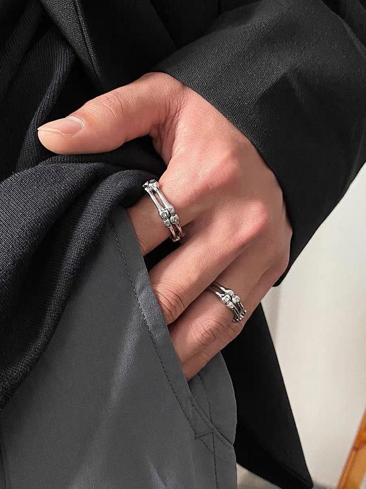 Japanese Brand Skeleton Bone Ring Size ONE SIZE - 1 Thumbnail