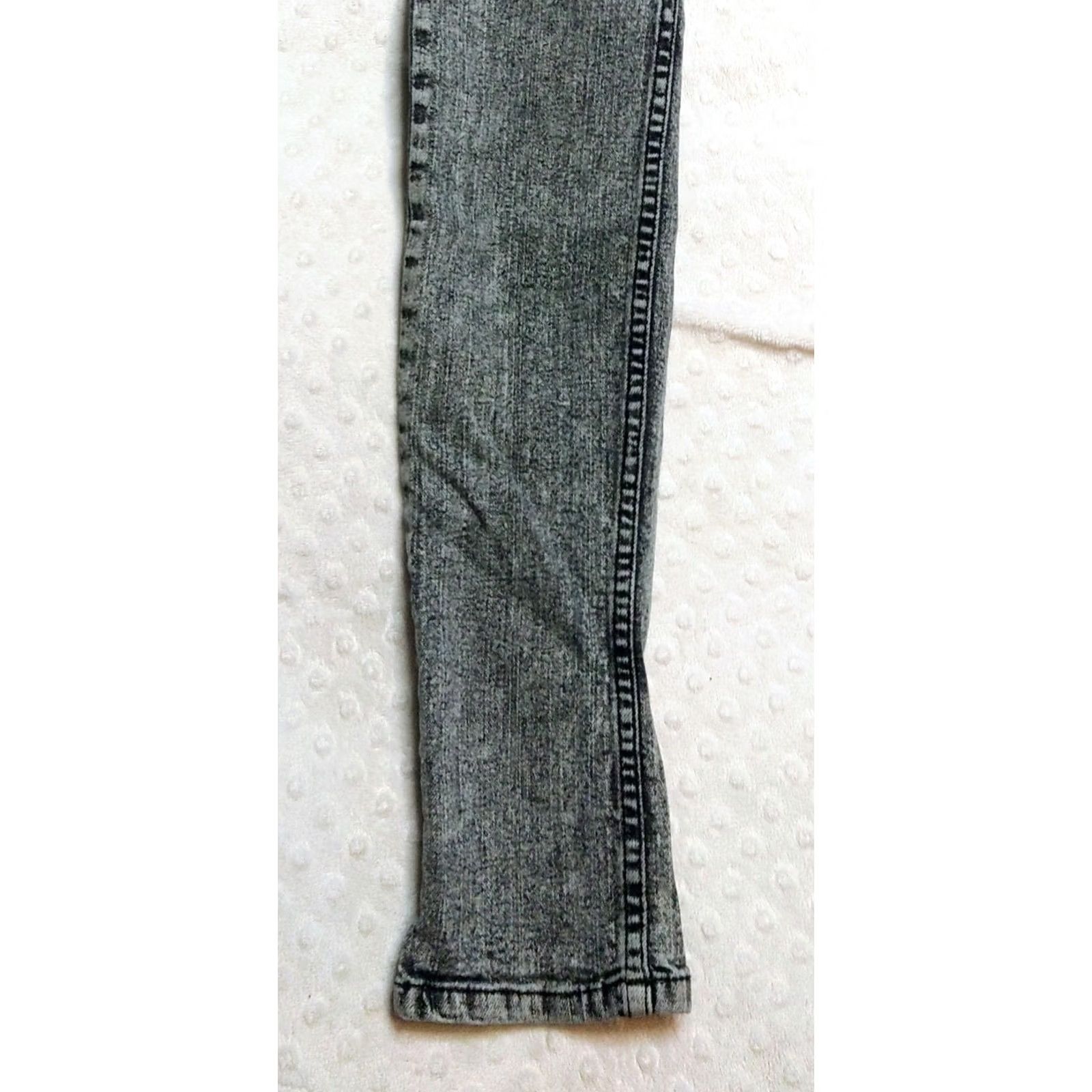 Vintage Social Collision Jeans Skinny 28x32 Black Denim 5-Pocket Zipper Grunge Modern Indie EMO Y2K Womens Size 28" / US 6 / IT 42 - 3 Thumbnail
