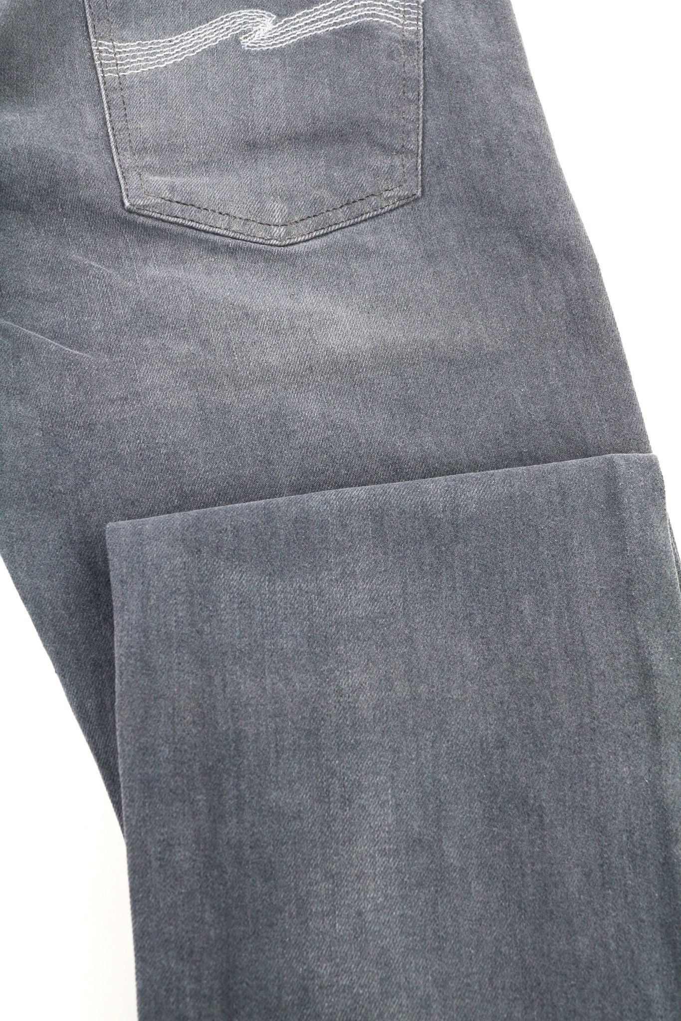 Nudie Jeans THIN FINN W32/L32 Slim Grey Cotton Washed Jeans 80647 Size US 32 / EU 48 - 9 Thumbnail