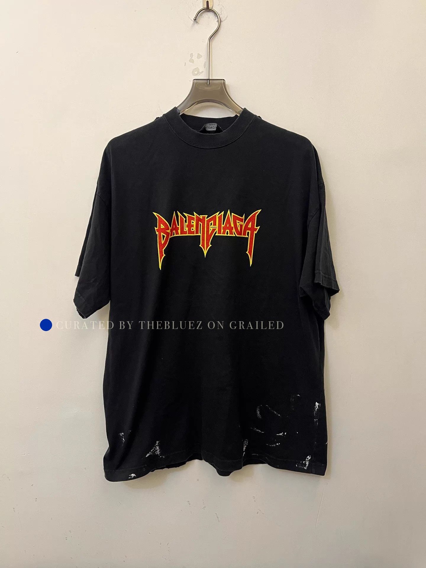 Balenciaga SS22 Lightning Graphic Tee in Black Size US S / EU 44-46 / 1 - 1 Thumbnail