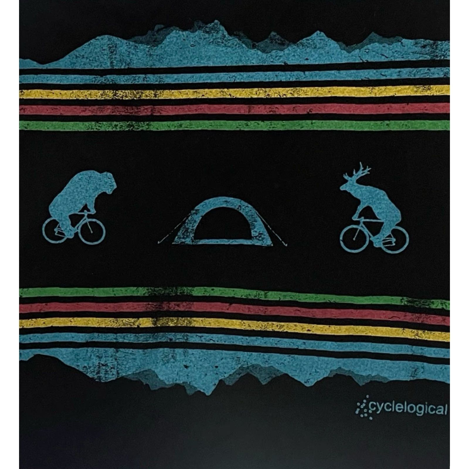 Vintage VINTAGE Cyclelogical Shirt Mens XL Navy Blue 2010s Bison Elk Graphic 29" Long 21" Across GUC Size US XL / EU 56 / 4 - 2 Thumbnail