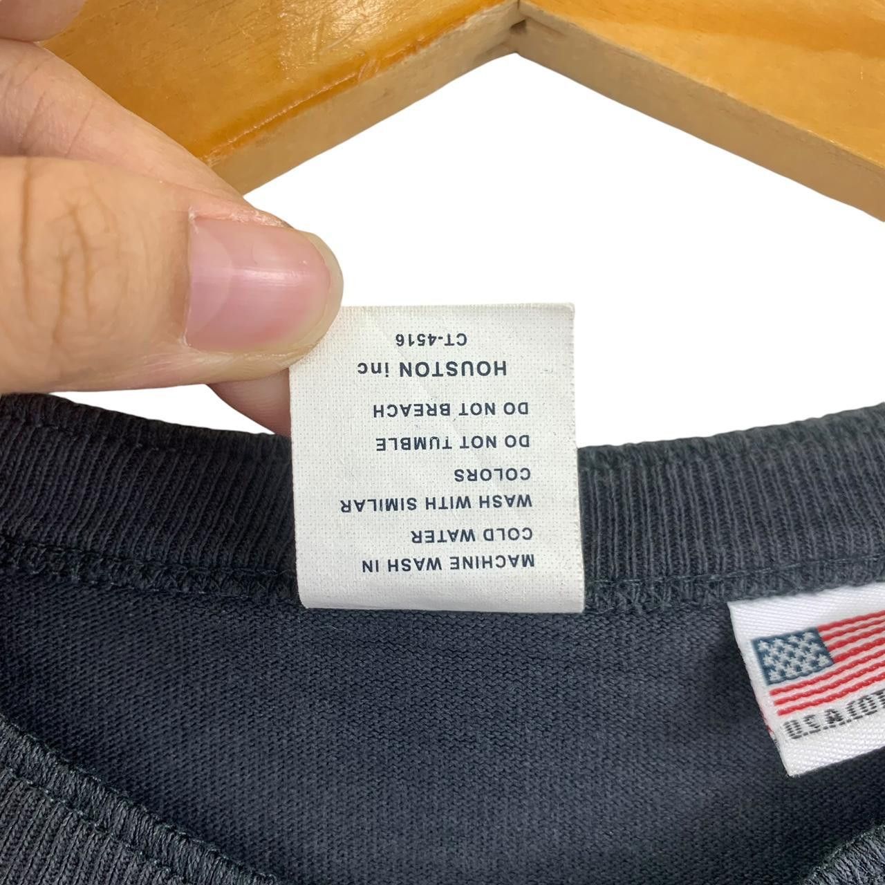 Vintage Vintage HOUSTON UNION MADE USA Cotton Tee Shirt Top Size M / US 6-8 / IT 42-44 - 6 Thumbnail