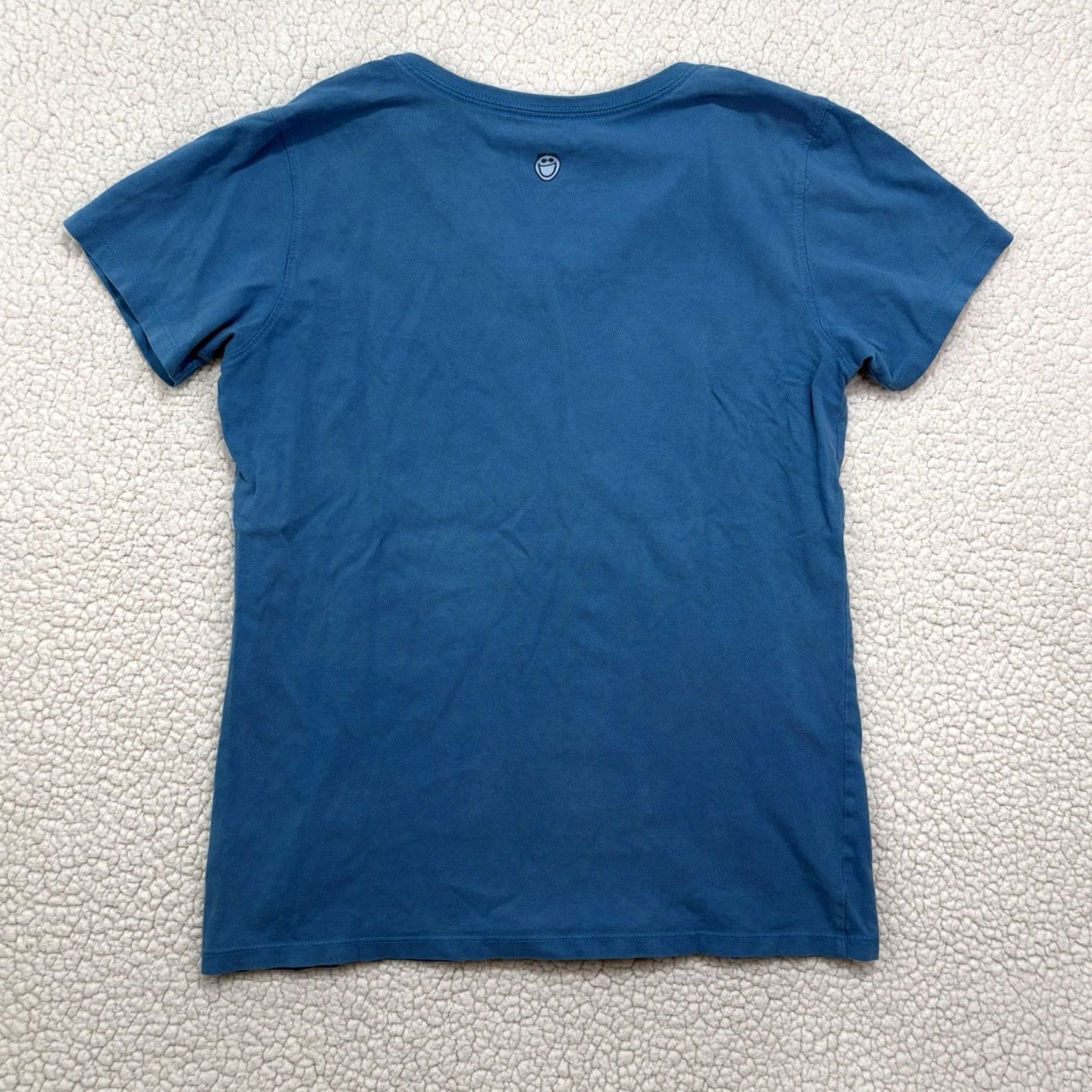 Life is Good Life is Good Shirt Womens Tee V-Neck Short Sleeve Blue M Classic Fit Size 32" / US 10 / IT 46 - 4 Thumbnail