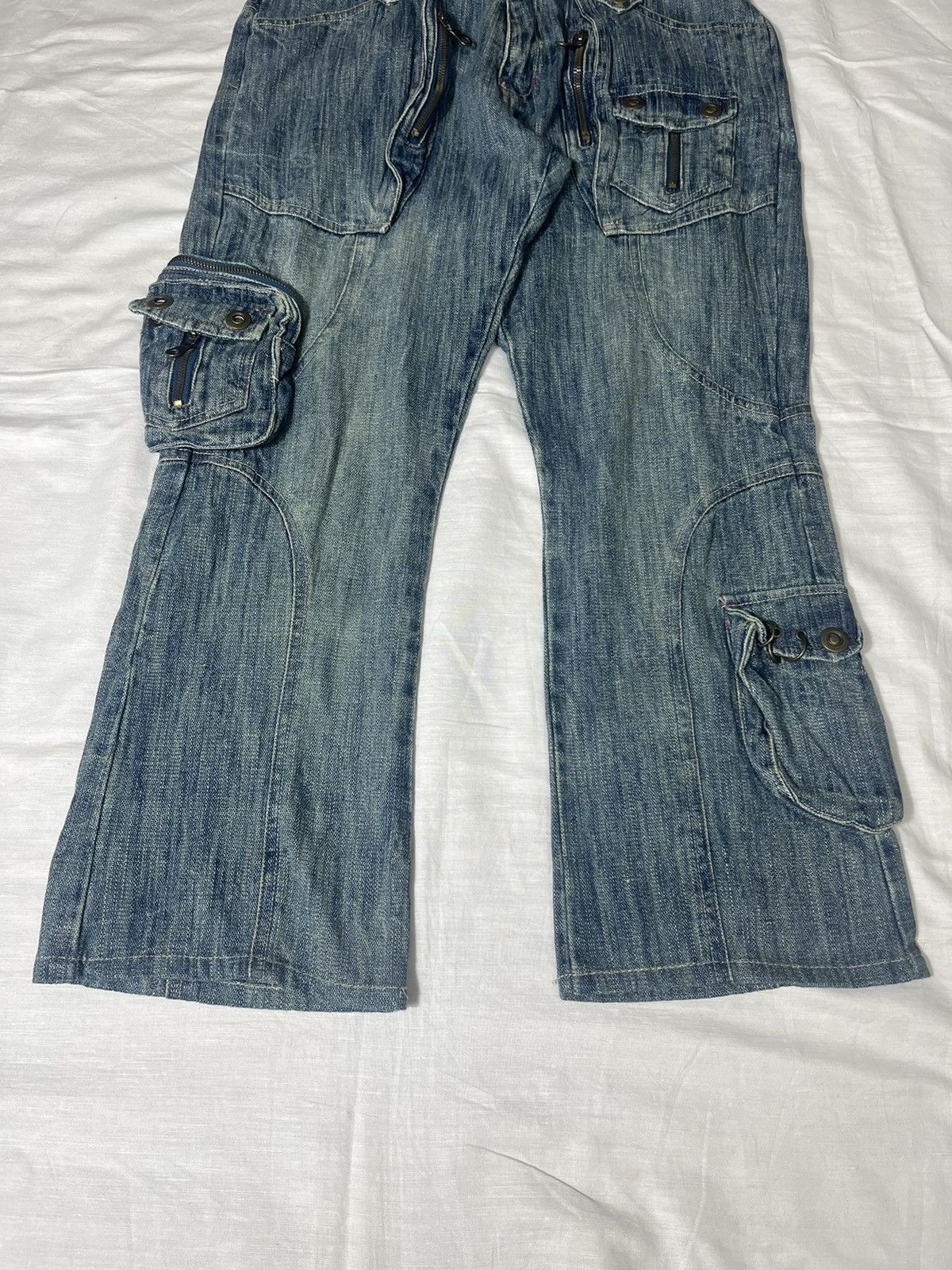 If Six Was Nine × Le Grande Bleu (L.G.B.) Trixy Tactical Pocket Jeans Rare Denim Size US 32 / EU 48 - 4 Thumbnail