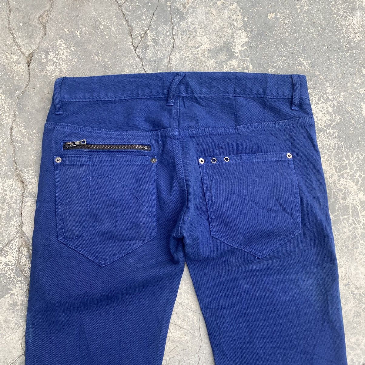 NO ID NO ID Navy Zipper Flared Stretchable Jeans Size US 33 - 4 Thumbnail