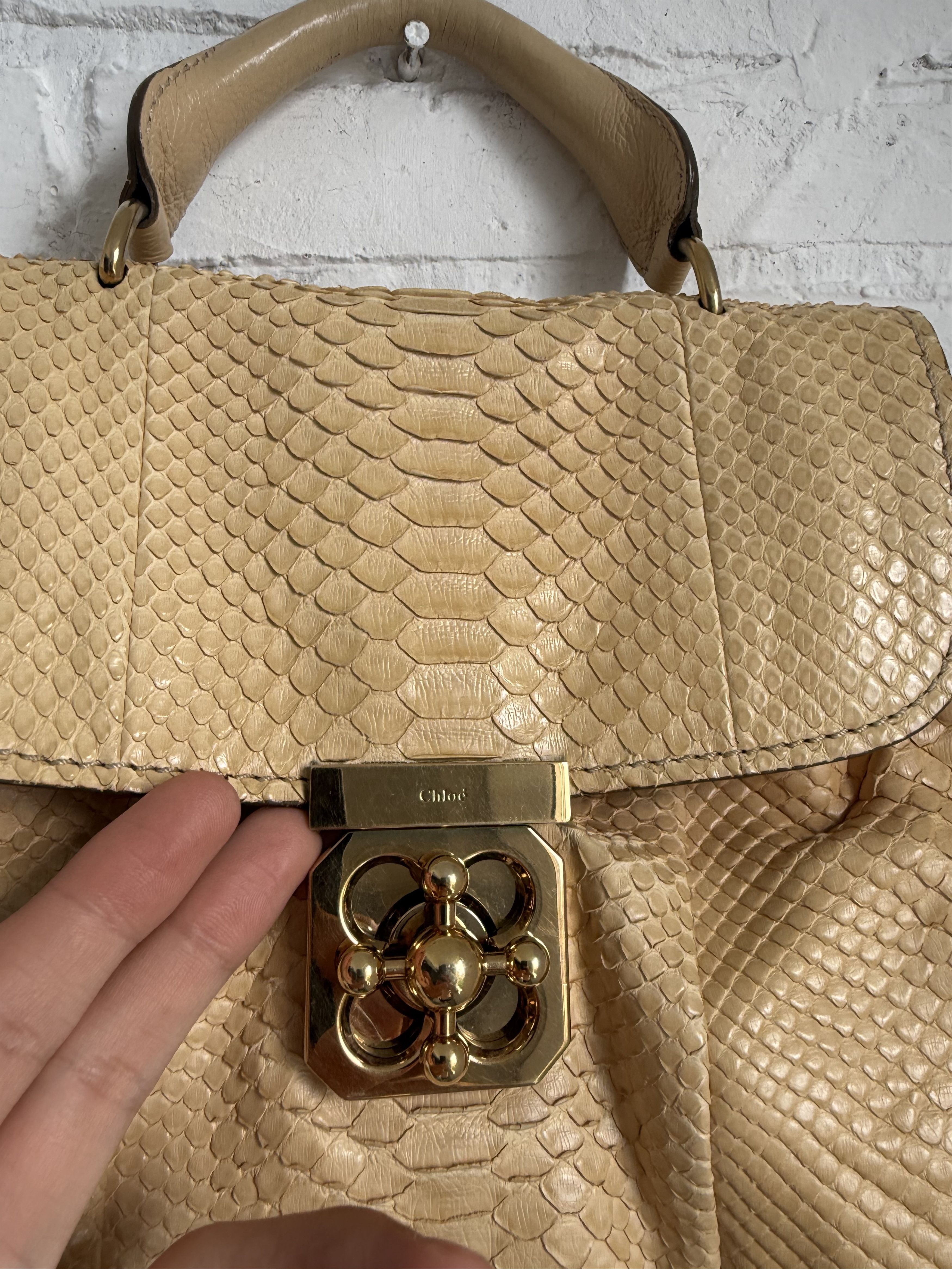 Chloe Chloe elsie python leather shoulder bag Size ONE SIZE - 3 Thumbnail