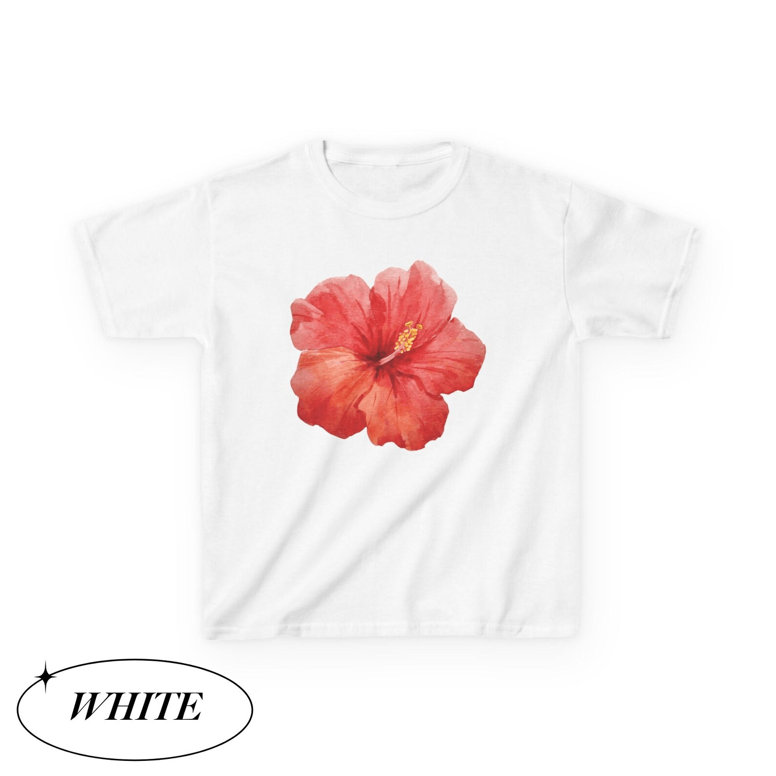 Other Hibiscus Flower Baby Tee Size S / US 4 / IT 40 - 3 Thumbnail