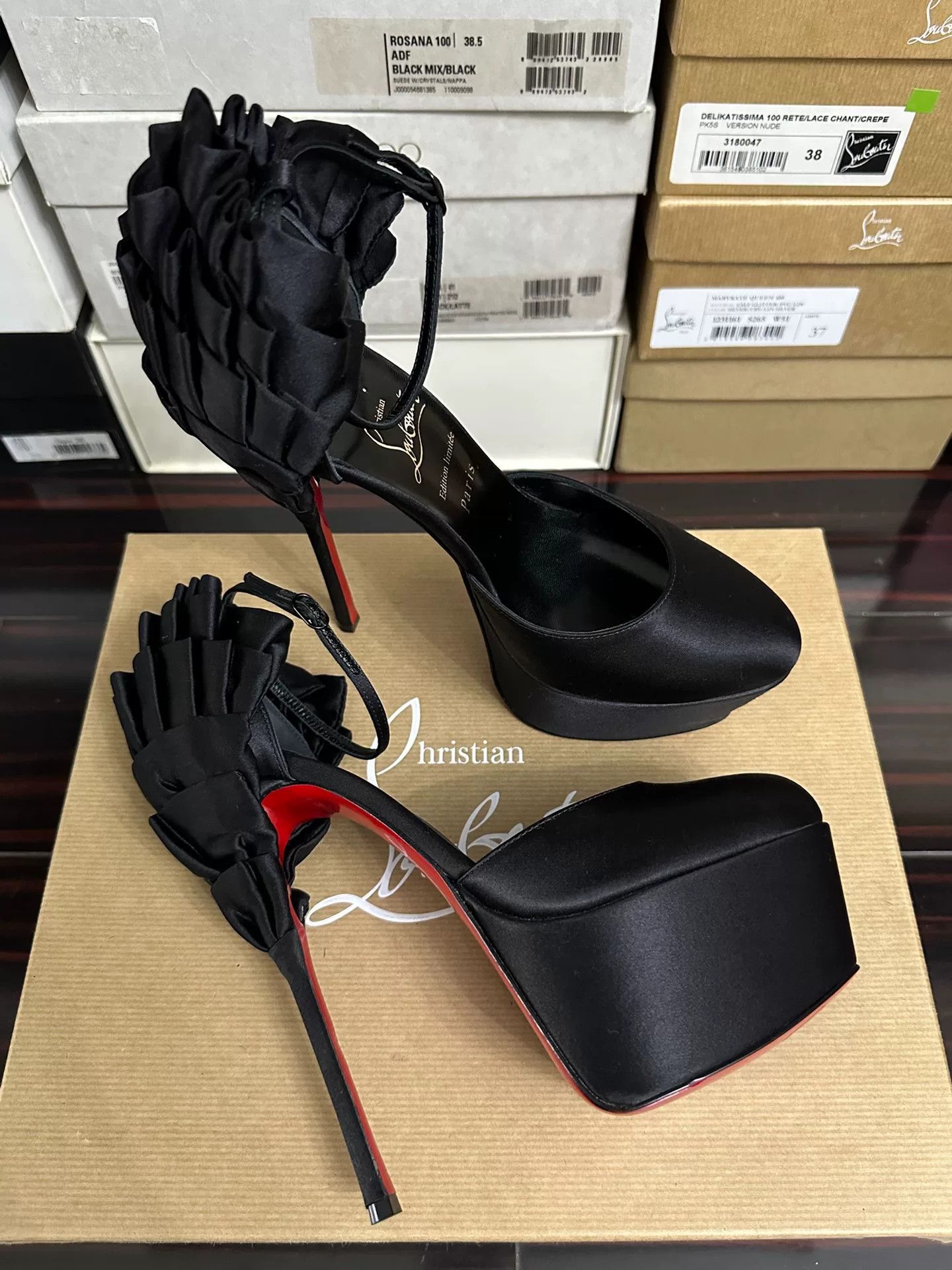 Christian Louboutin Christian Louboutin Limited Court Runway Red Sole Heels Size US 7 / IT 37 - 1 Thumbnail
