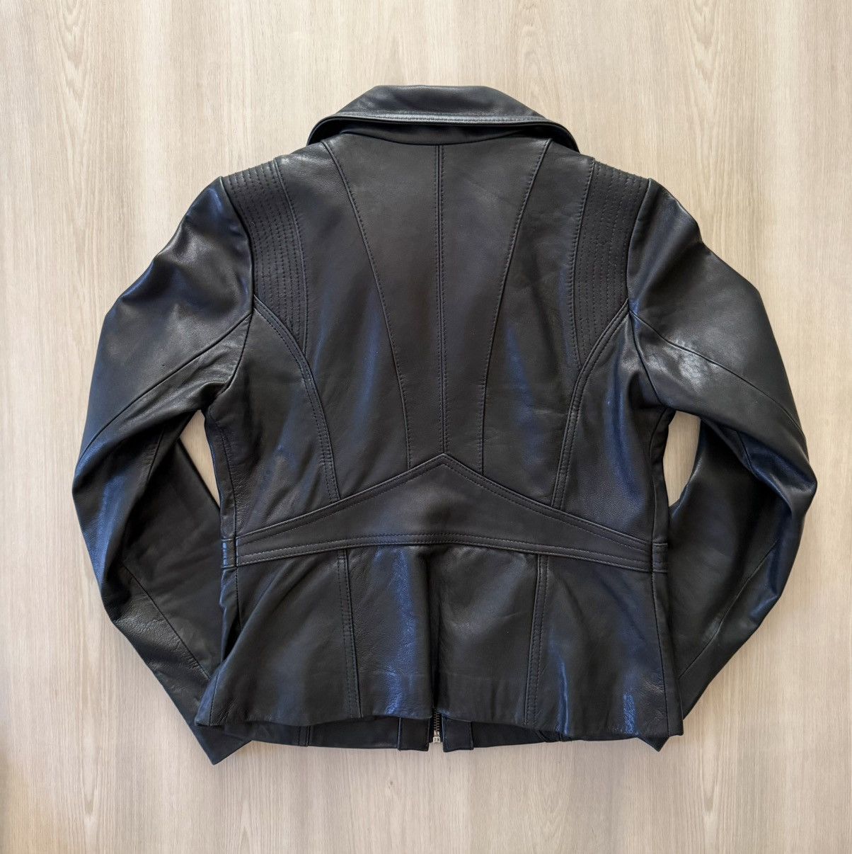 Kenneth Cole Vintage Y2K Kenneth Cole Reaction Leather Jacket Sz M Moto Size M / US 6-8 / IT 42-44 - 8 Thumbnail