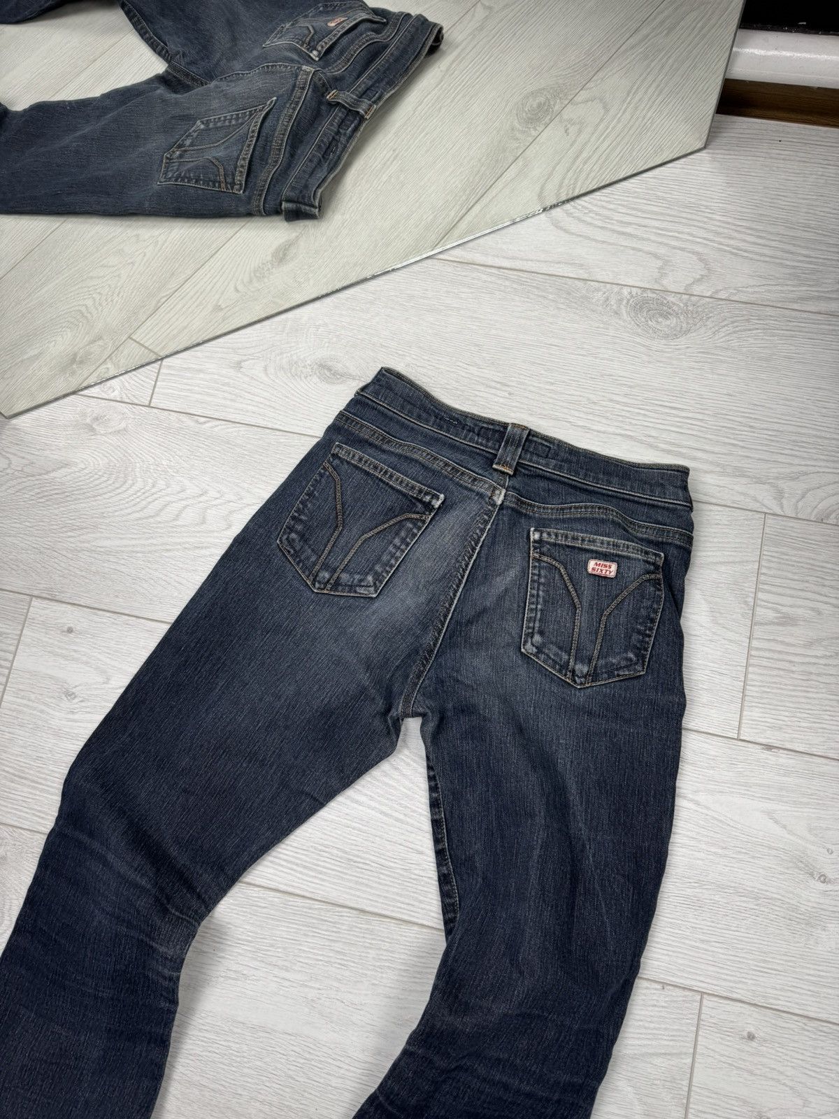 Miss Sixty × Vintage Y2K Miss Sixty Vintage Flared Nixie Jeans Size 25" / US 0 / IT 36 - 9 Thumbnail
