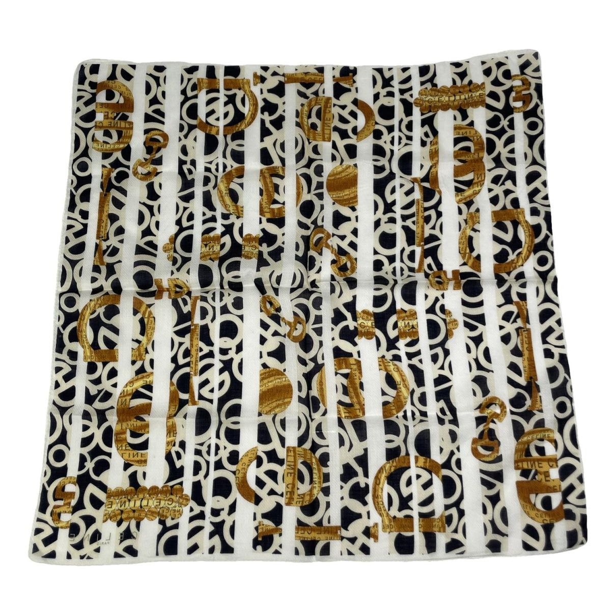 Celine Black Silk Scarf Size ONE SIZE - 1 Thumbnail