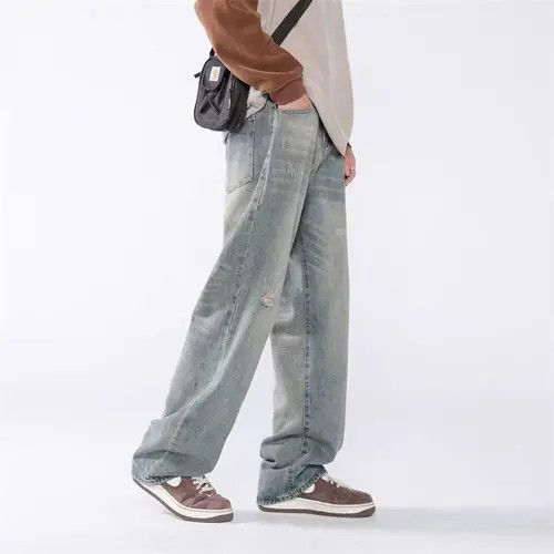 Japanese Brand HadatLight Blue High Street Vintage Loose Casual Pants Size US 29 - 3 Thumbnail
