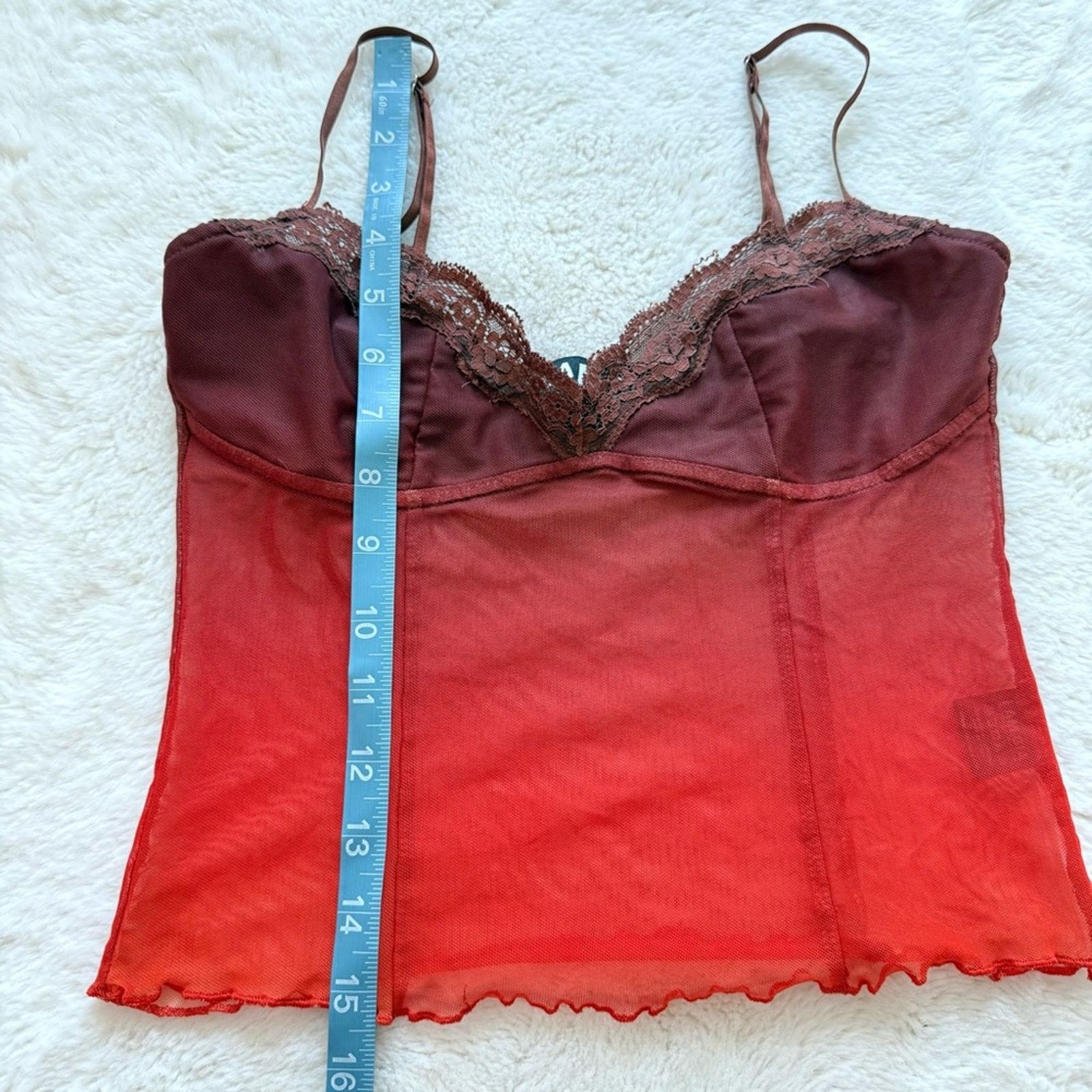 Other I.AM.GIA women sheer red tank top size XS Size XS / US 0-2 / IT 36-38 - 5 Thumbnail