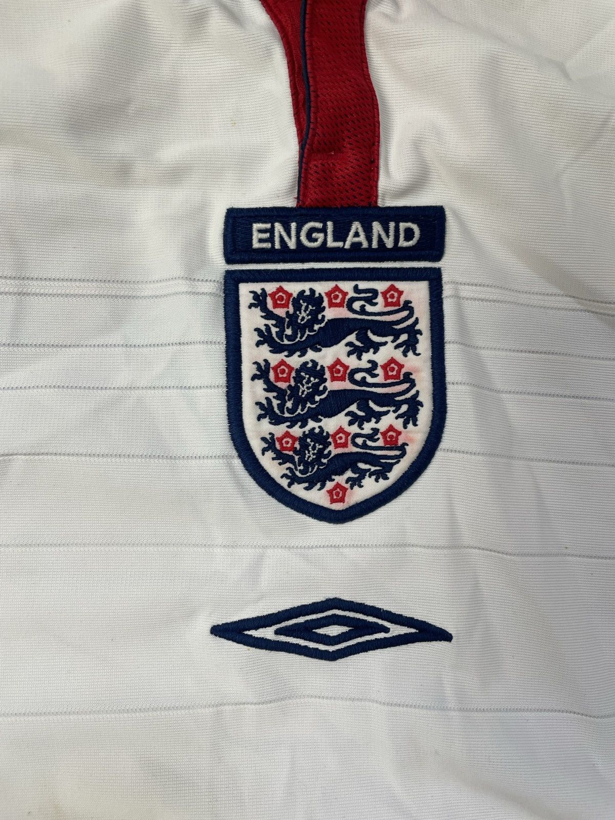 Umbro ENGLAND UMBRO 2003/2005 VINTAGE FOOTBALL SOCCER HOME JERSEY Size US XXL / EU 58 / 5 - 5 Thumbnail