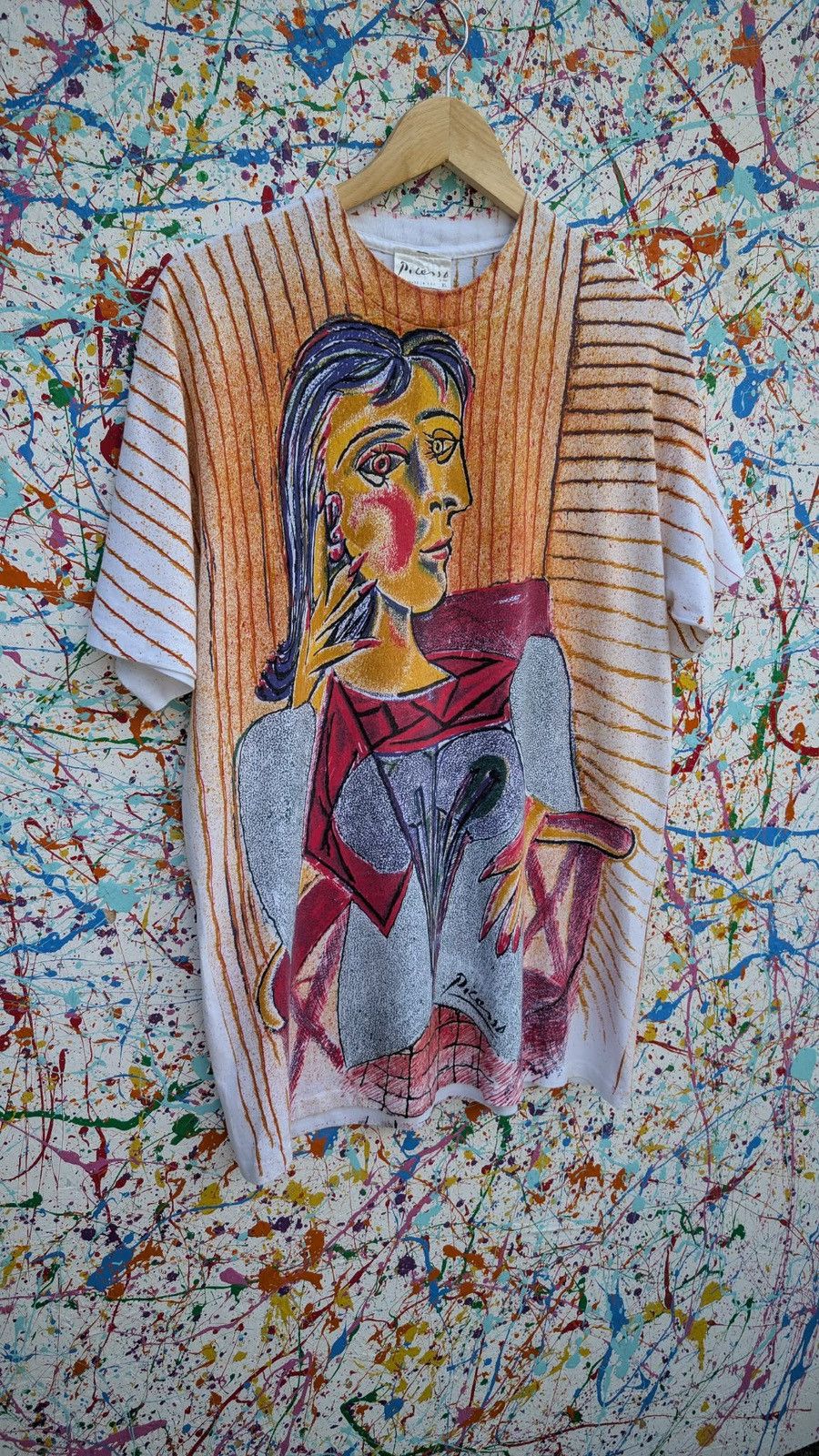 Other Vintage Picasso tshirt all over print AOP single stitch XL Size US XL / EU 56 / 4 - 3 Thumbnail