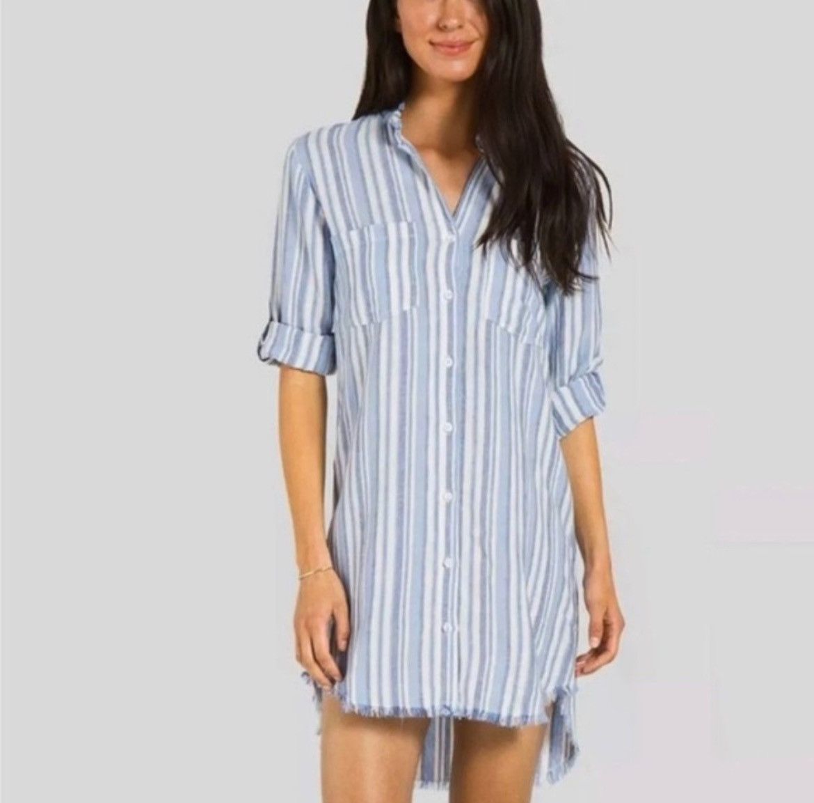 Other Cloth & Stone Button down shirt dress SMALL Size S / US 4 / IT 40 - 1 Thumbnail