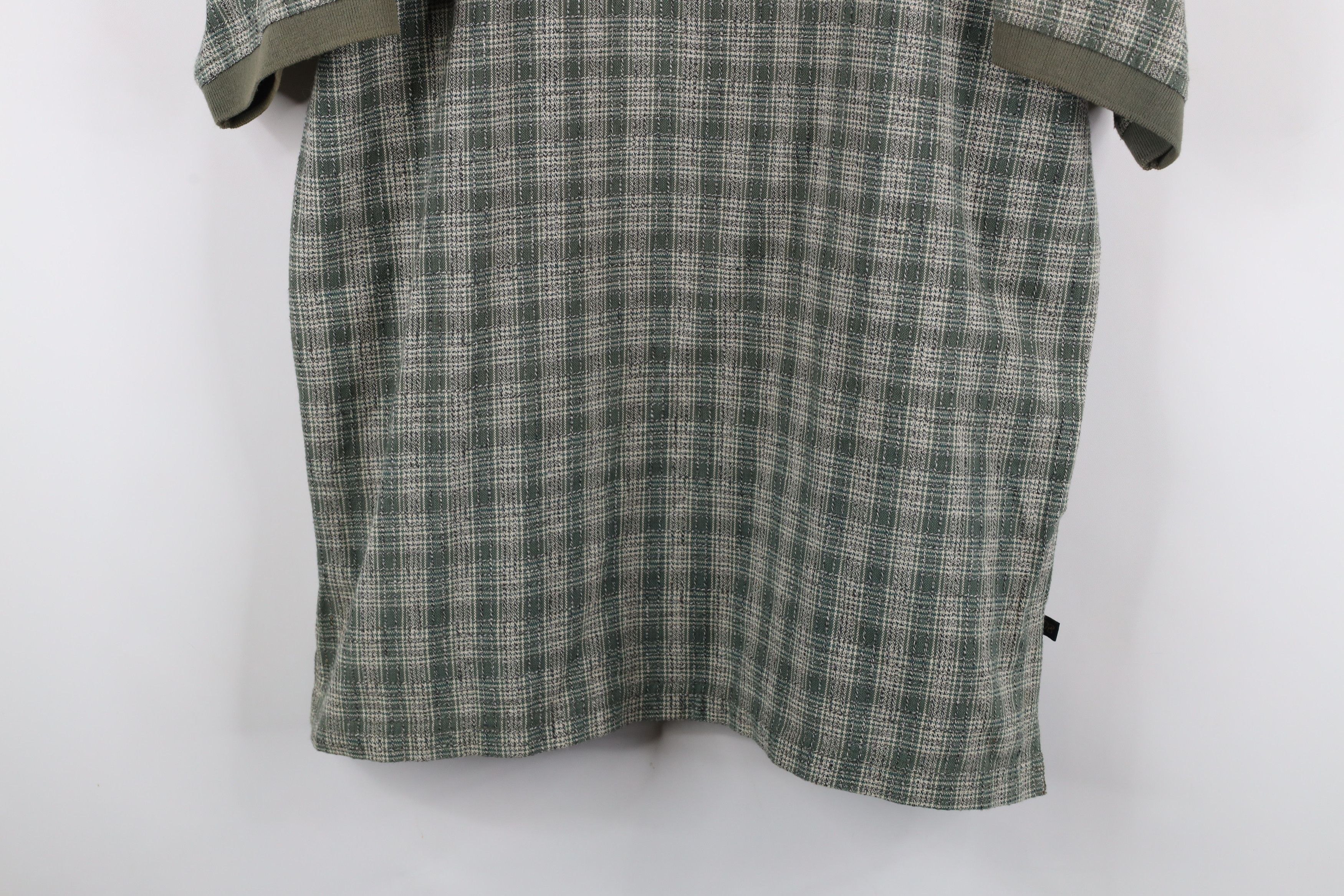 Vintage Vintage 90s Streetwear Fit Weave Collared Polo Shirt Plaid Size US M / EU 48-50 / 2 - 3 Thumbnail