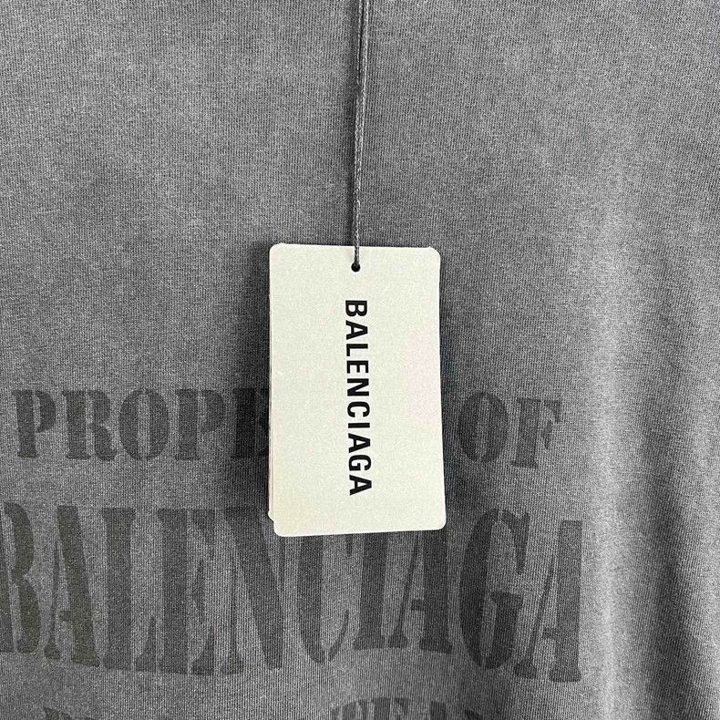 Balenciaga Balenciaga Logo Letter Signature Washed Worn Crew Neck T-S Size US S / EU 44-46 / 1 - 6 Thumbnail
