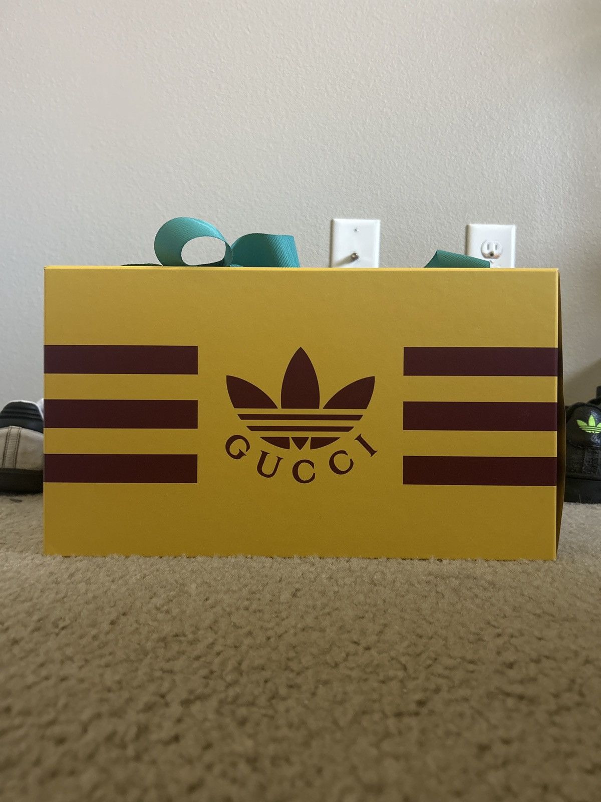 Adidas × Gucci Adidas x Gucci Wmns GG Platform Sandal Yellow Cotton Sponge Size US 6.5 / IT 36.5 - 4 Thumbnail