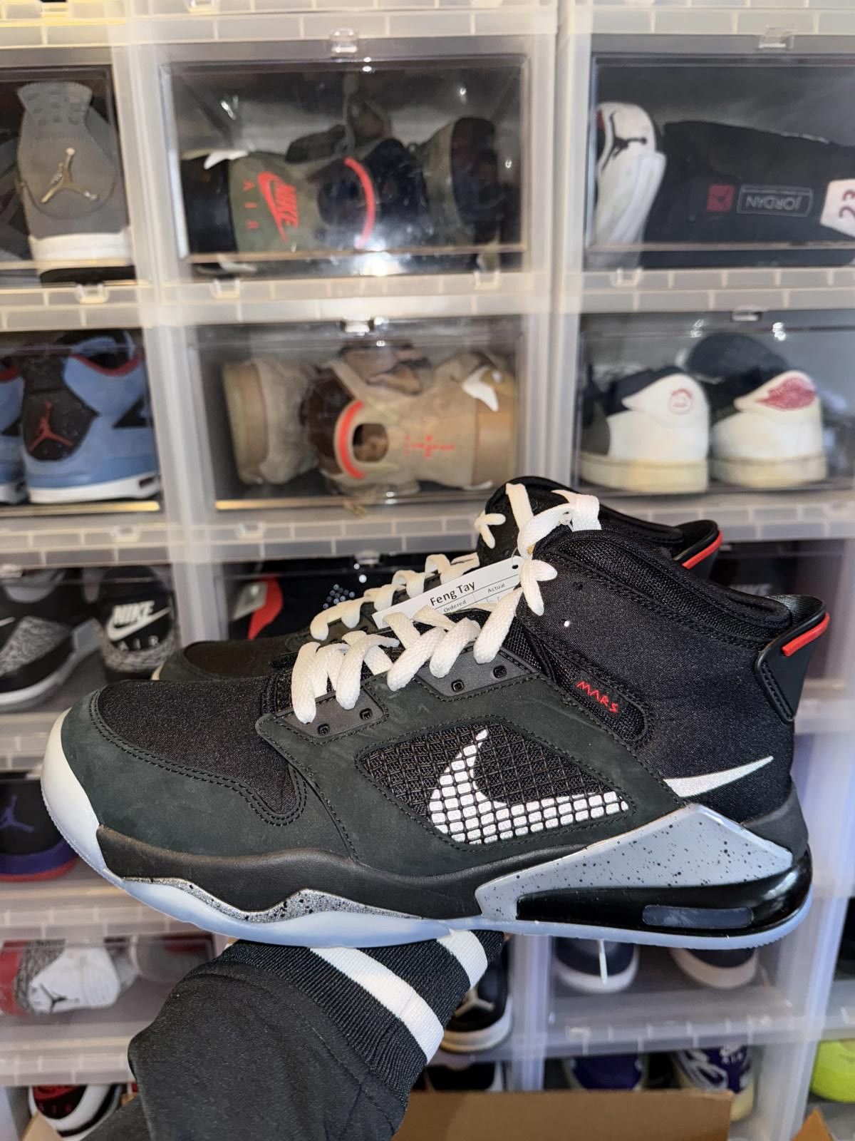 Nike Jordan Men’s Mars 270 Black Metallic Silver Sample Size US 9 / EU 42 - 7 Thumbnail