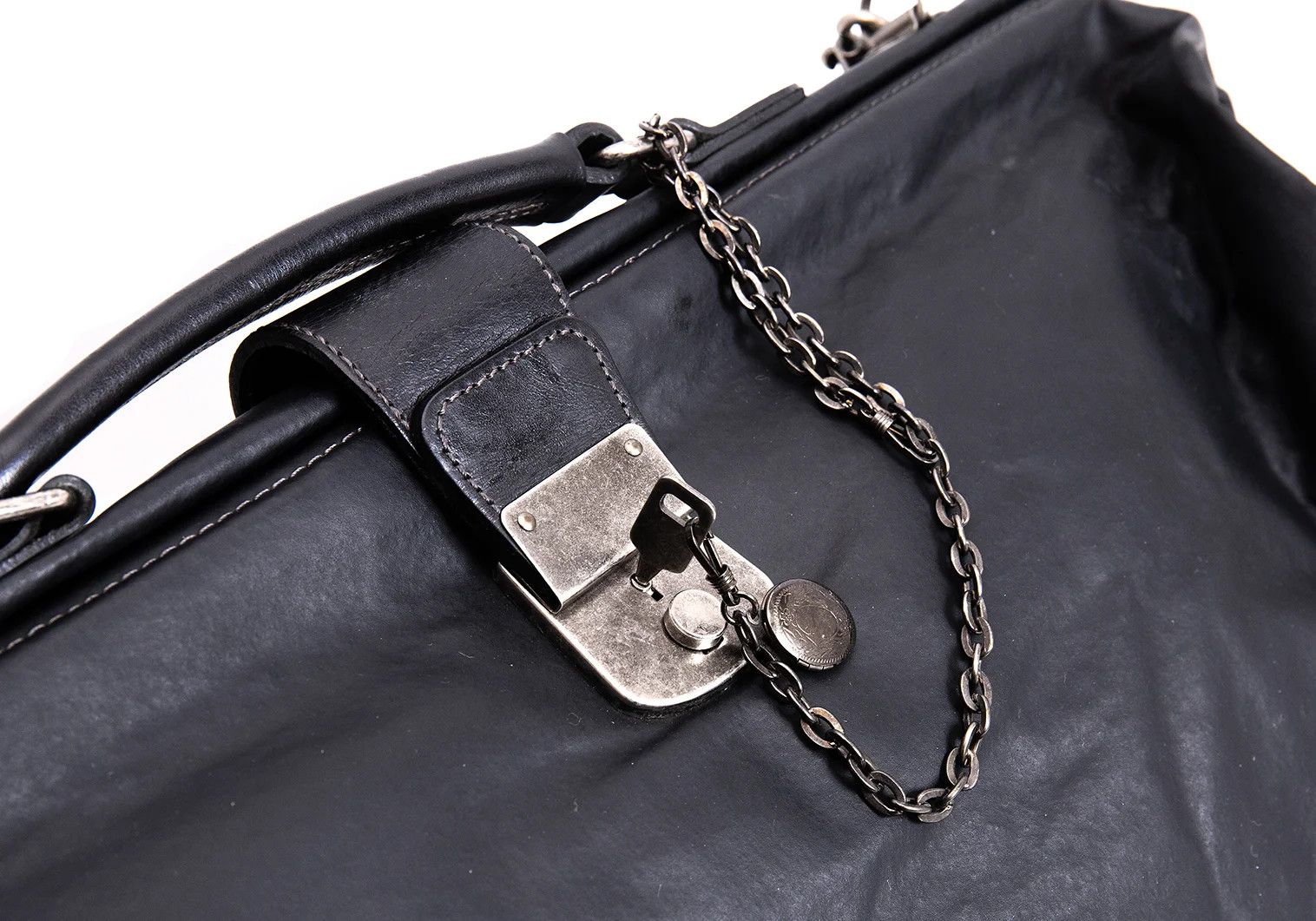 Jean Paul Gaultier Coated Doctor Bag in Black with Minor Flaws Size ONE SIZE - 9 Thumbnail