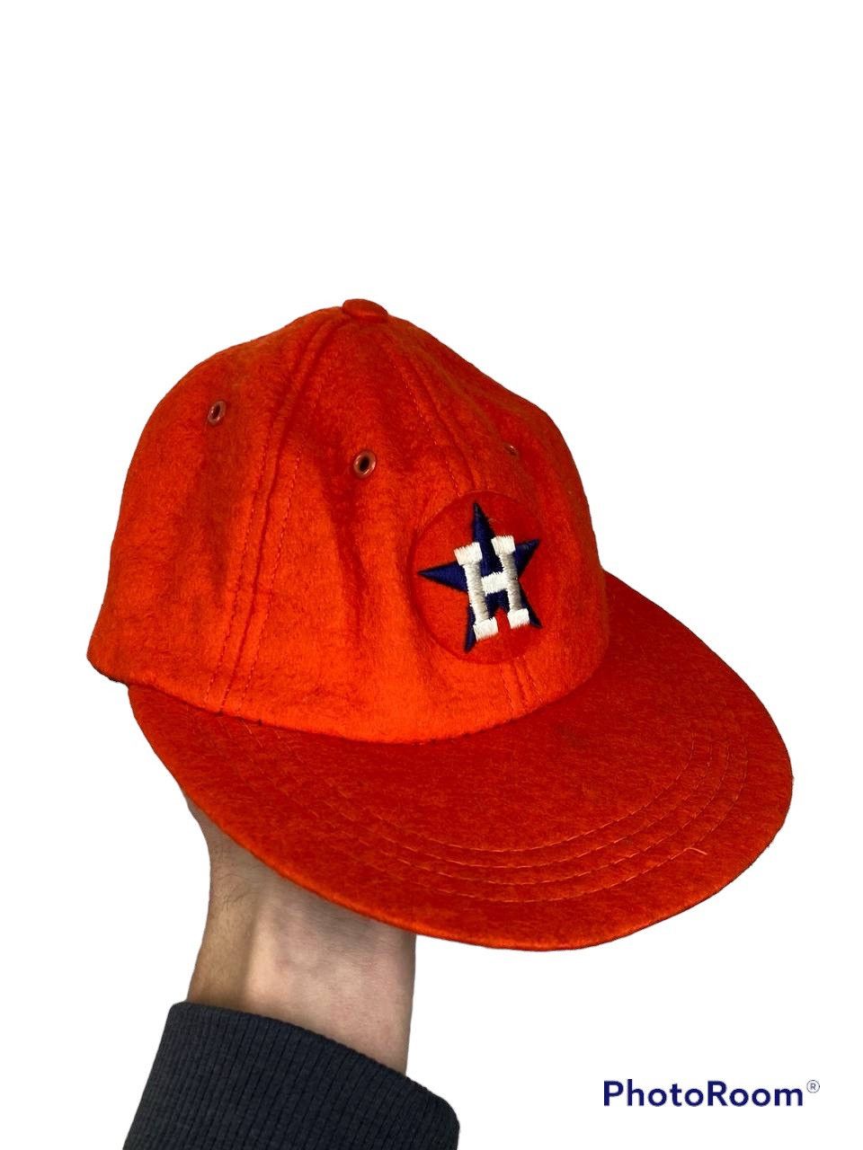 Other 80s MLB Houston Astros Orange Vintage Trucker Snapback Hat Size ONE SIZE - 1 Thumbnail