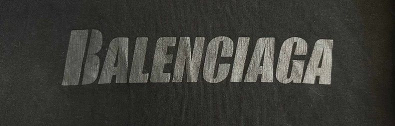 Balenciaga Balenciaga Black letter logo havoc short sleeve 2502-Nextar Size US M / EU 48-50 / 2 - 3 Thumbnail