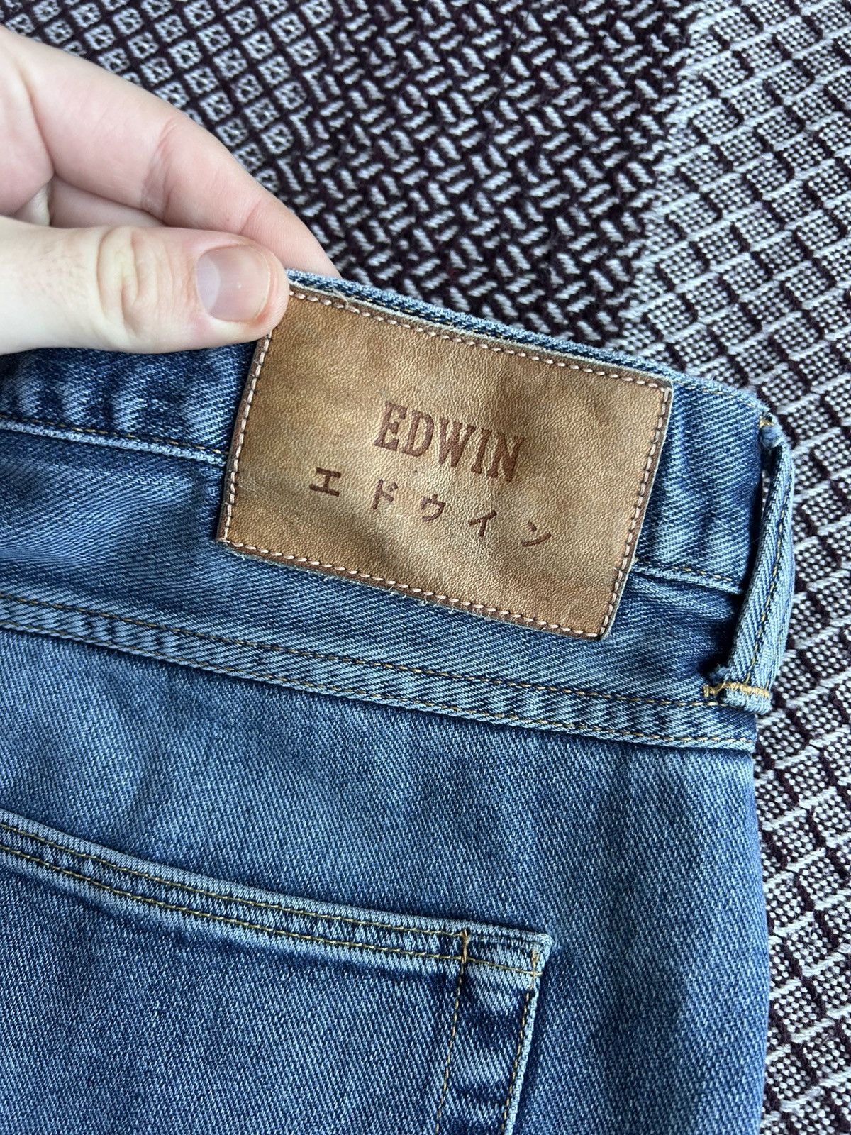 Edwin Vintage Edwin Regular Tapered Japanese Denim Faded Size 36 Size US 36 / EU 52 - 5 Thumbnail