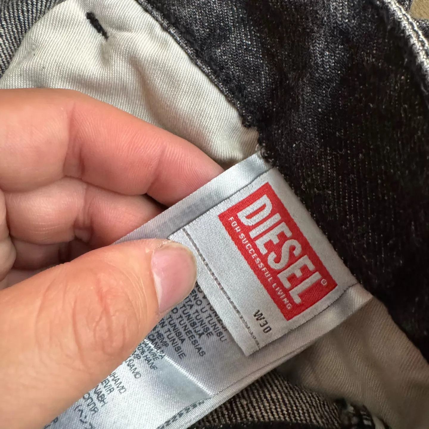 Diesel Diesel Black Multi-pocket Cargo Denim 30 Mint Size US 30 / EU 46 - 4 Thumbnail