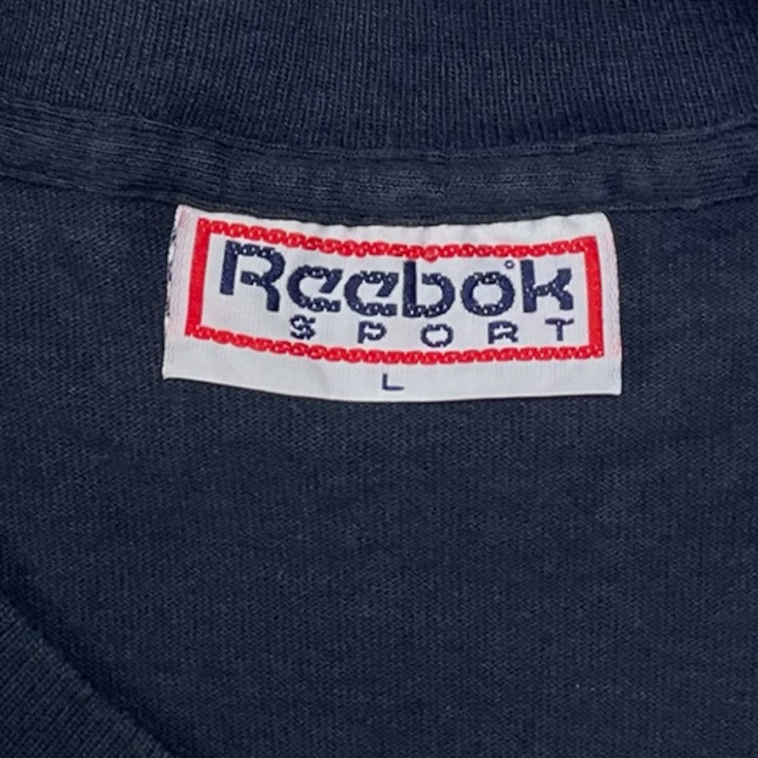 Reebok Vintage 90s Reebok T-Shirt Navy Blue UK Flag Graphic Retro Size US L / EU 52-54 / 3 - 5 Thumbnail
