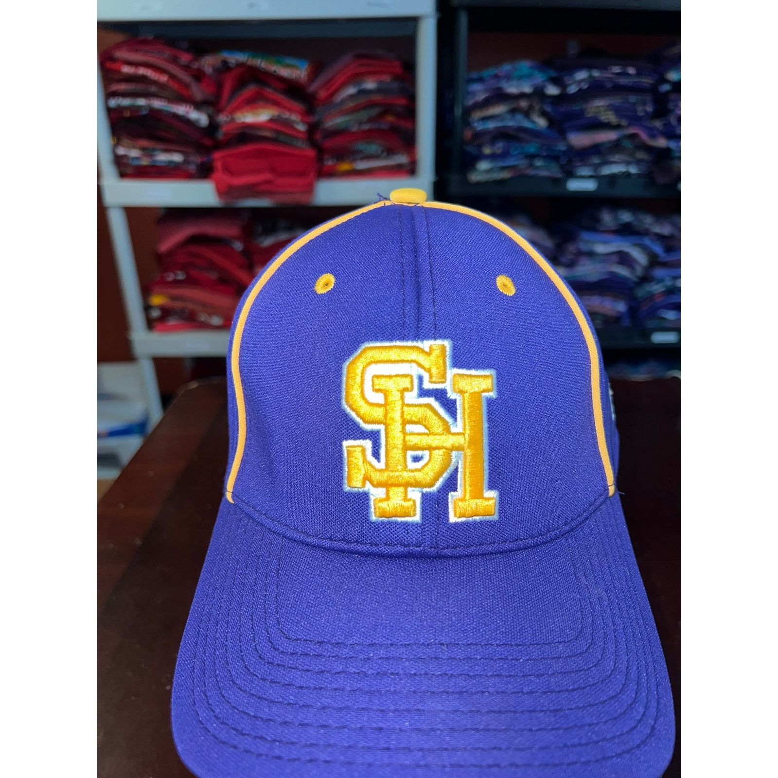 The Game The Game Hat SH Broncos Purple Yellow Fitted Large Pro Cap Size ONE SIZE - 2 Thumbnail
