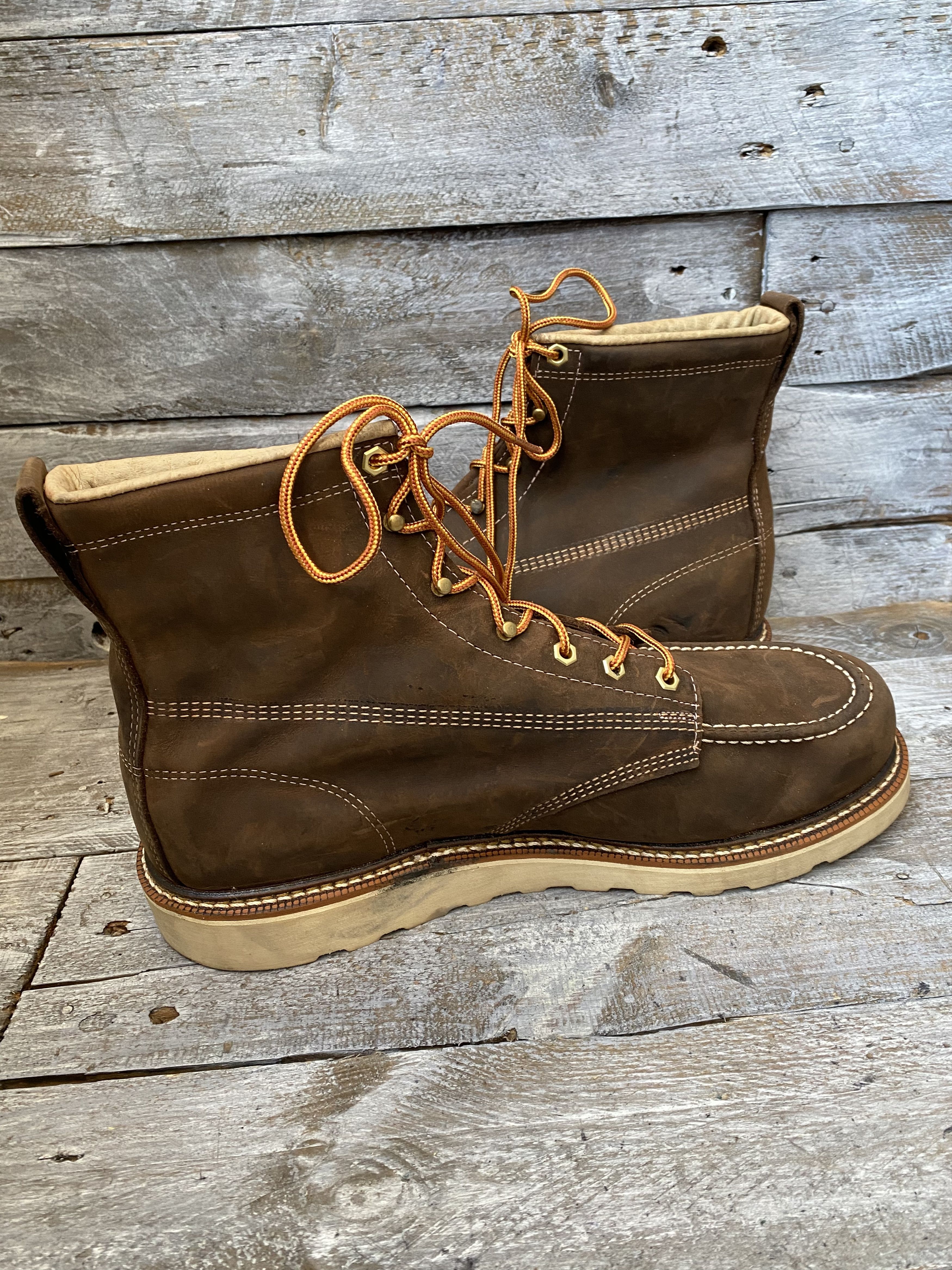 Thorogood Thorogood dark brown work boots soft toe Size US 14 / EU 47 - 11 Thumbnail
