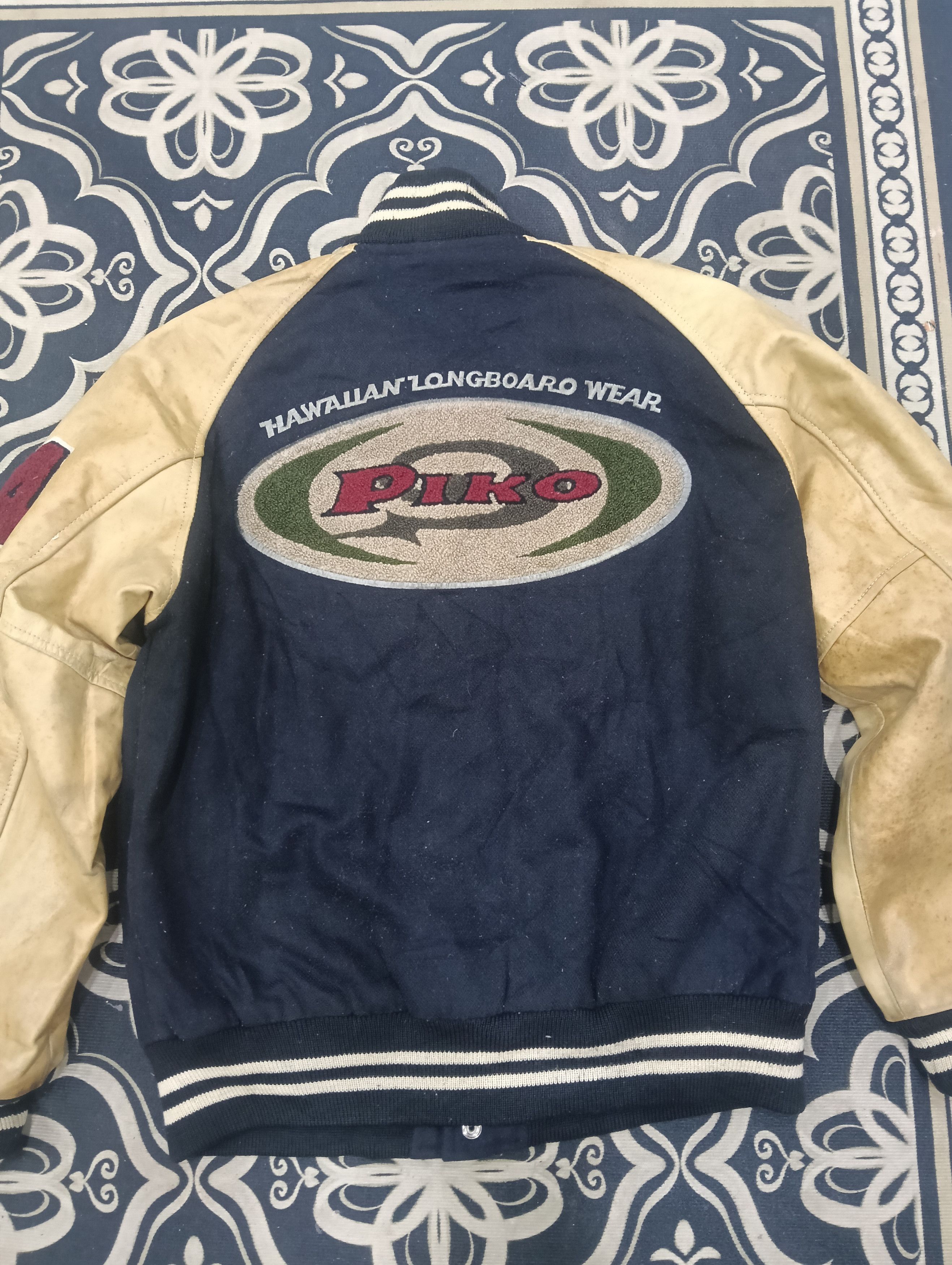 Errolson Hugh Vintage Piko Varsity Jacket Leather Sleeve Size US L / EU 52-54 / 3 - 5 Thumbnail