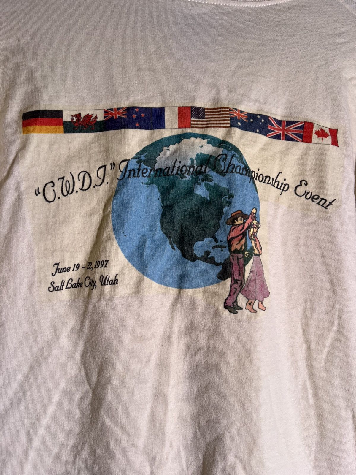 Vintage 90’s VTG Vintage Utah Dance Championship Retro Tee T Shirt Size US L / EU 52-54 / 3 - 5 Thumbnail