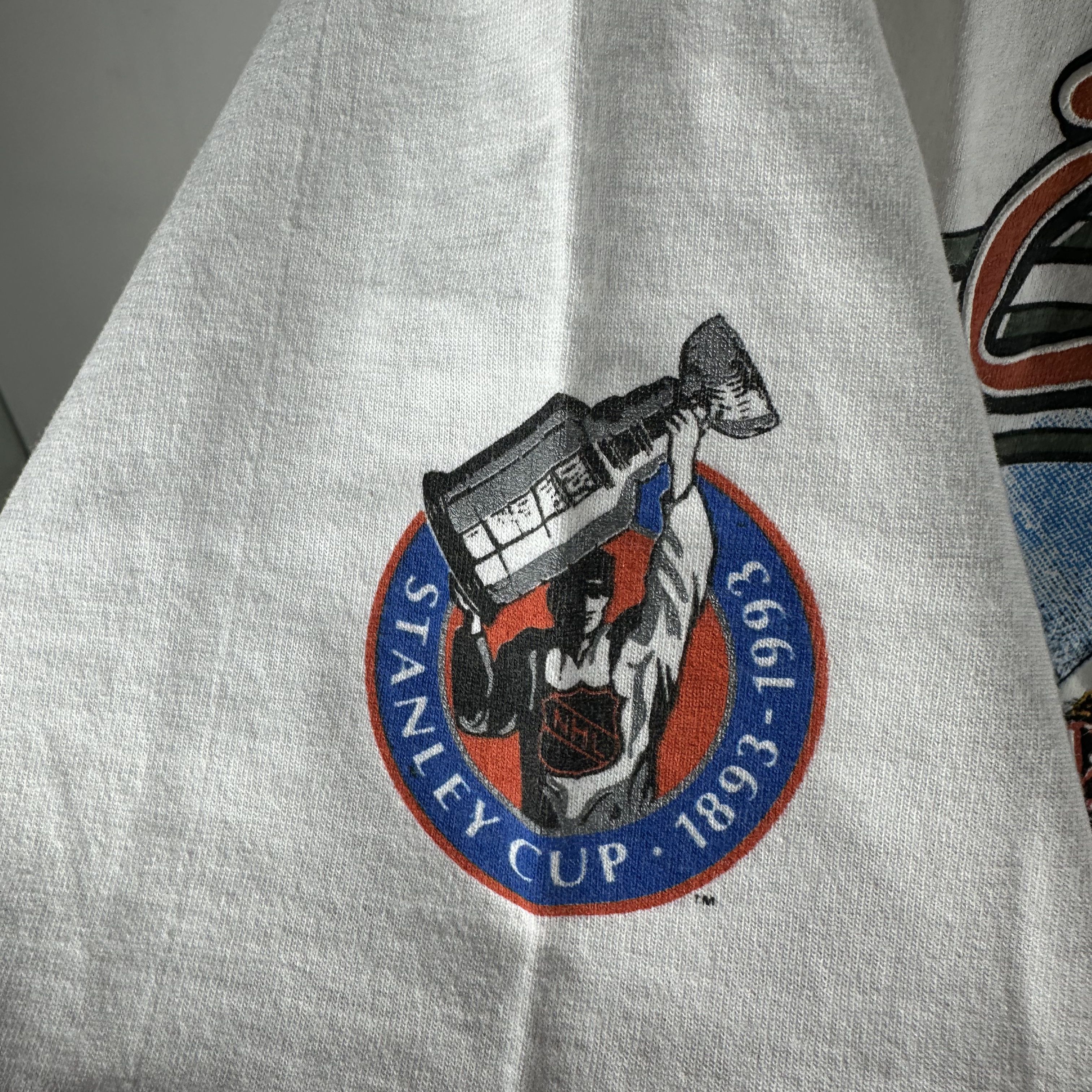 Vintage 1992 Ottawa Senators Bulletin Athletic NHL AOP T-shirt Size US XXL / EU 58 / 5 - 8 Thumbnail