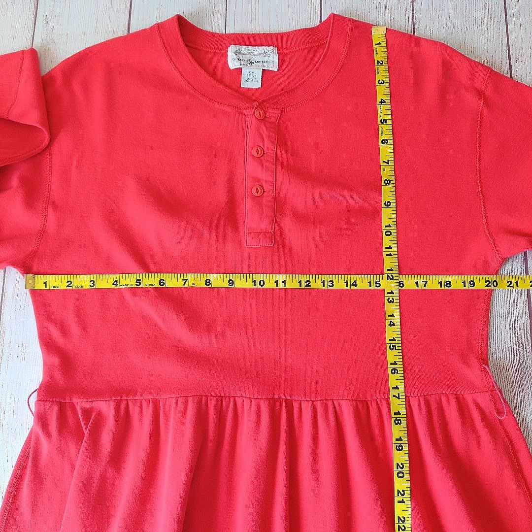 Ralph Lauren Vintage 80s Ralph Lauren Henley cotton maxi dress sz M Size M / US 6-8 / IT 42-44 - 5 Thumbnail