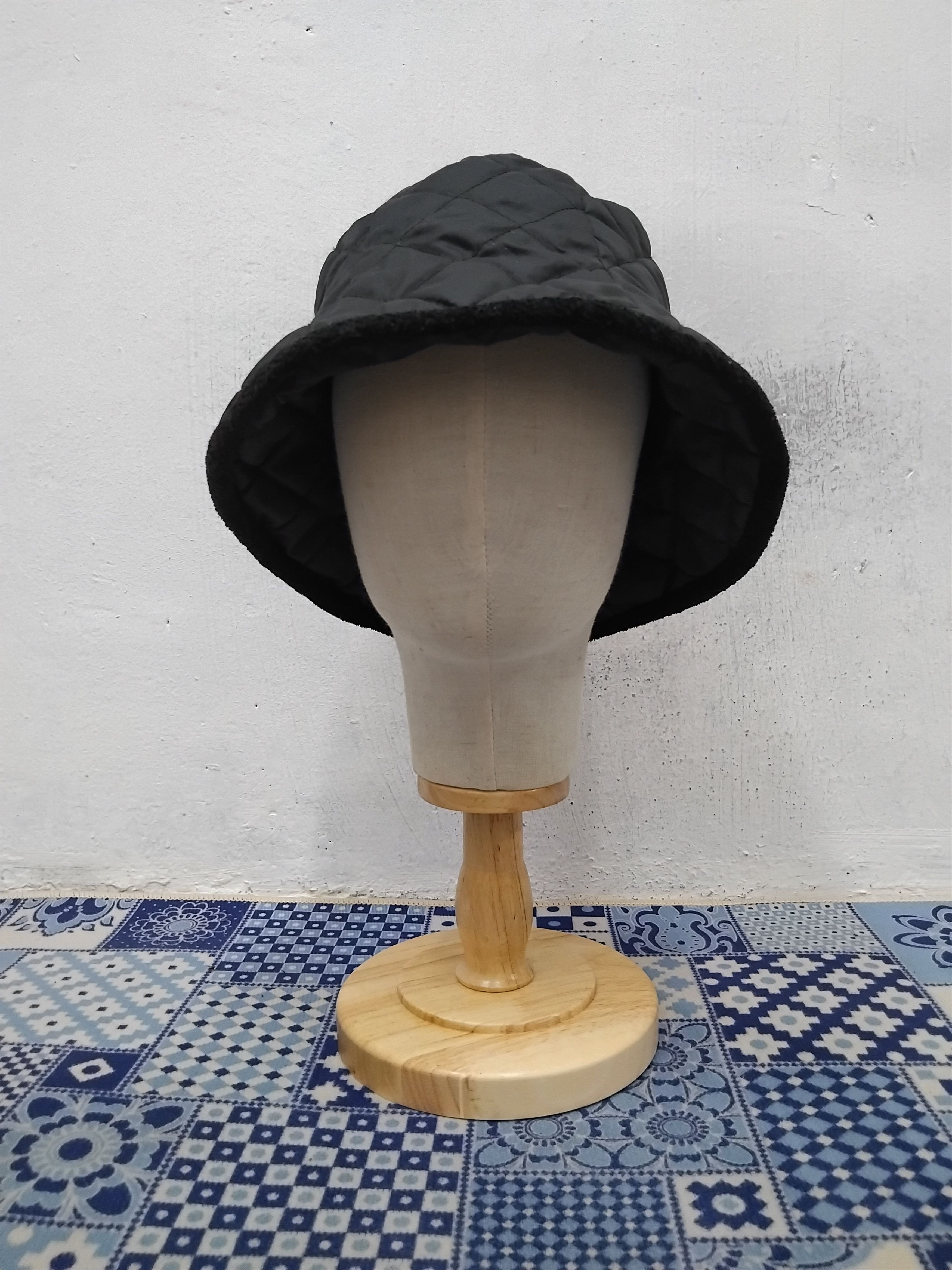 PPFM 💥Black colour puffer Japanese style hat Size 38 - 5 Thumbnail