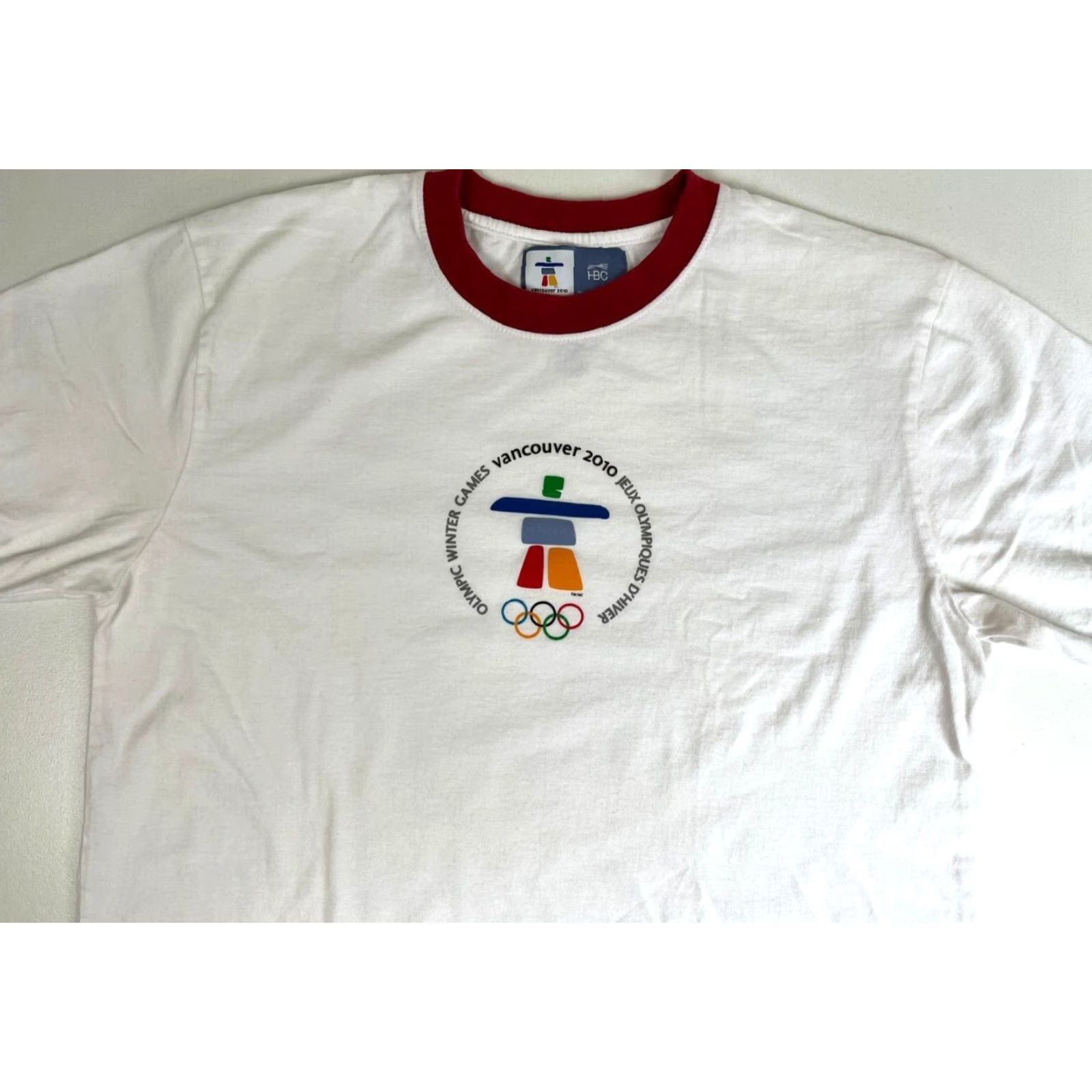 Vintage VINTAGE HBC T-Shirt Men Vancouver 2010 Olympic Winter Games White 100% Cotton Size M Size US M / EU 48-50 / 2 - 3 Thumbnail
