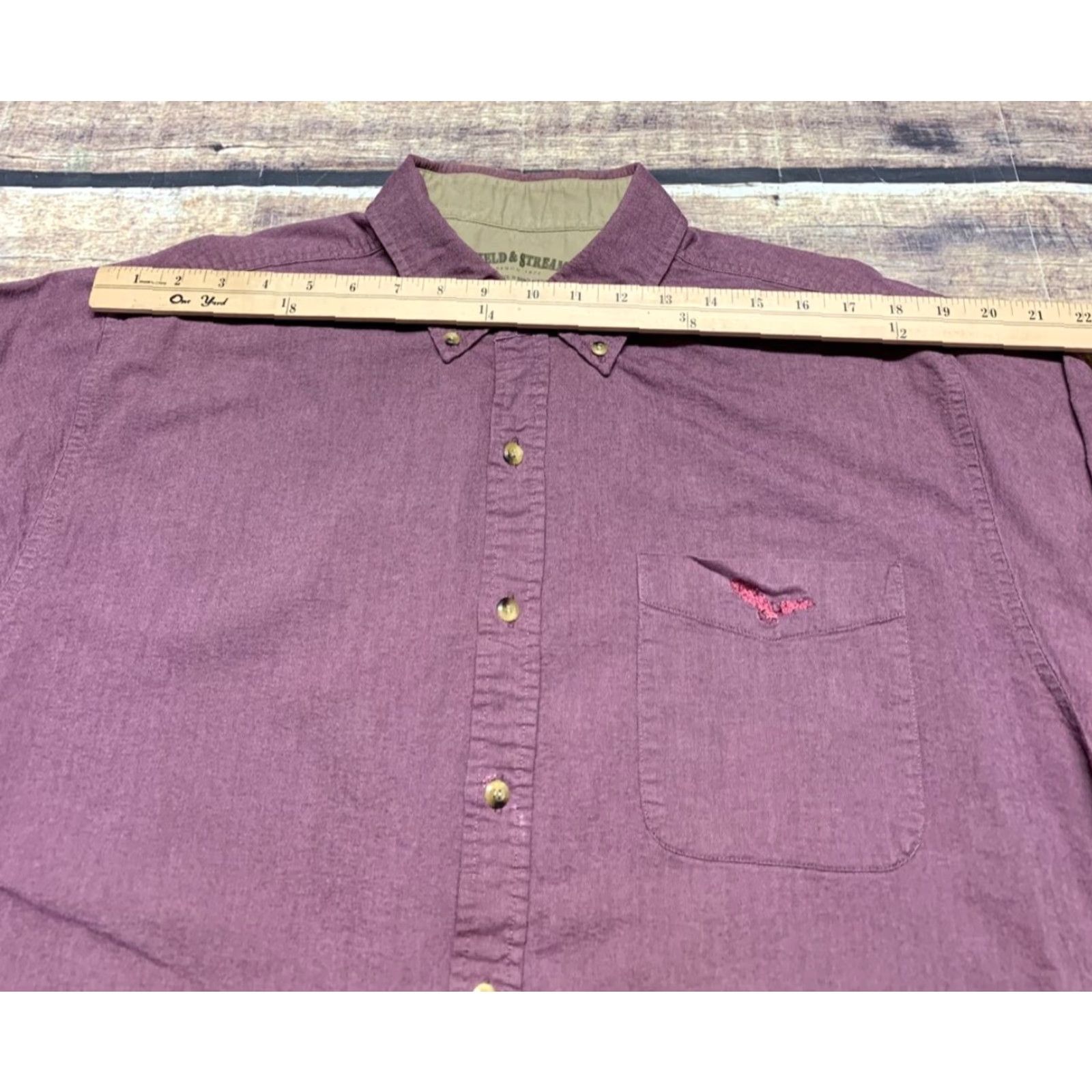Vintage Field & Stream Mens Long Sleeve Shirt XL Button-Down Mauve Light Purple Heavy Shirt XL Purple Field & Stream Button-Down Casual Workwear Mens Size US XL / EU 56 / 4 - 4 Thumbnail