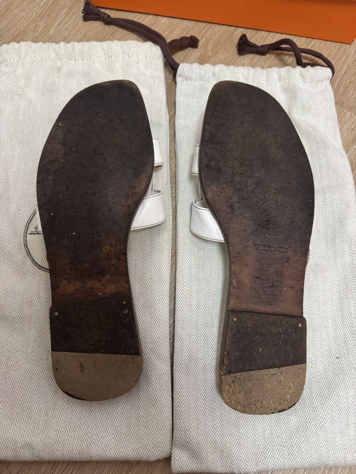 Hermes Hermes sandals size 38 Size US 8 / IT 38 - 13 Thumbnail