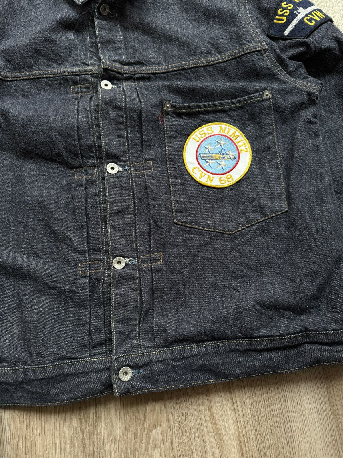 Levi's Vintage Levis Blue Denim Jacket Size US XL / EU 56 / 4 - 4 Thumbnail